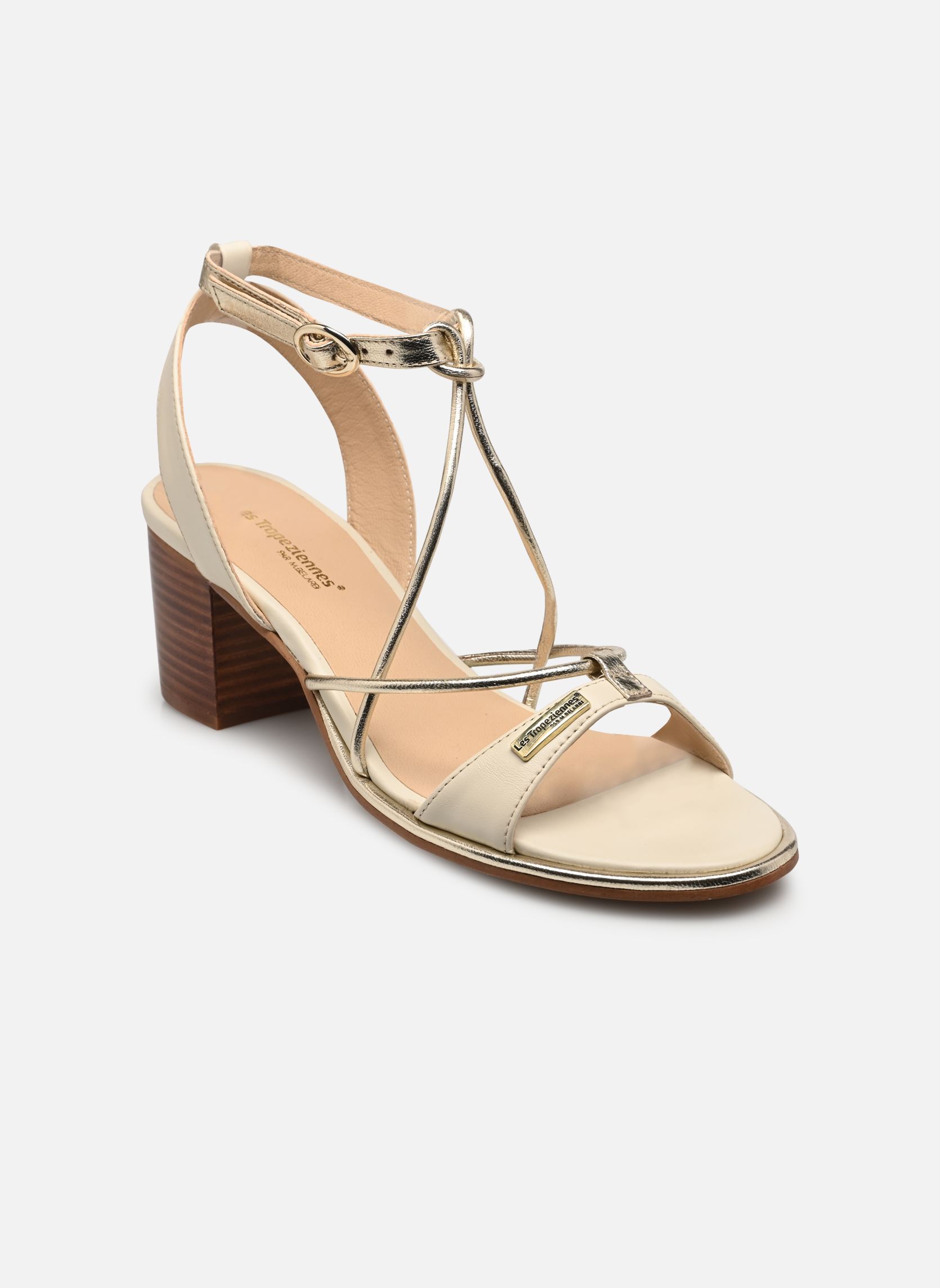 Sandalias LILON mujer blanco Les Tropéziennes par M Belarbi Sandalias LILON mujer blanco BLANC OR