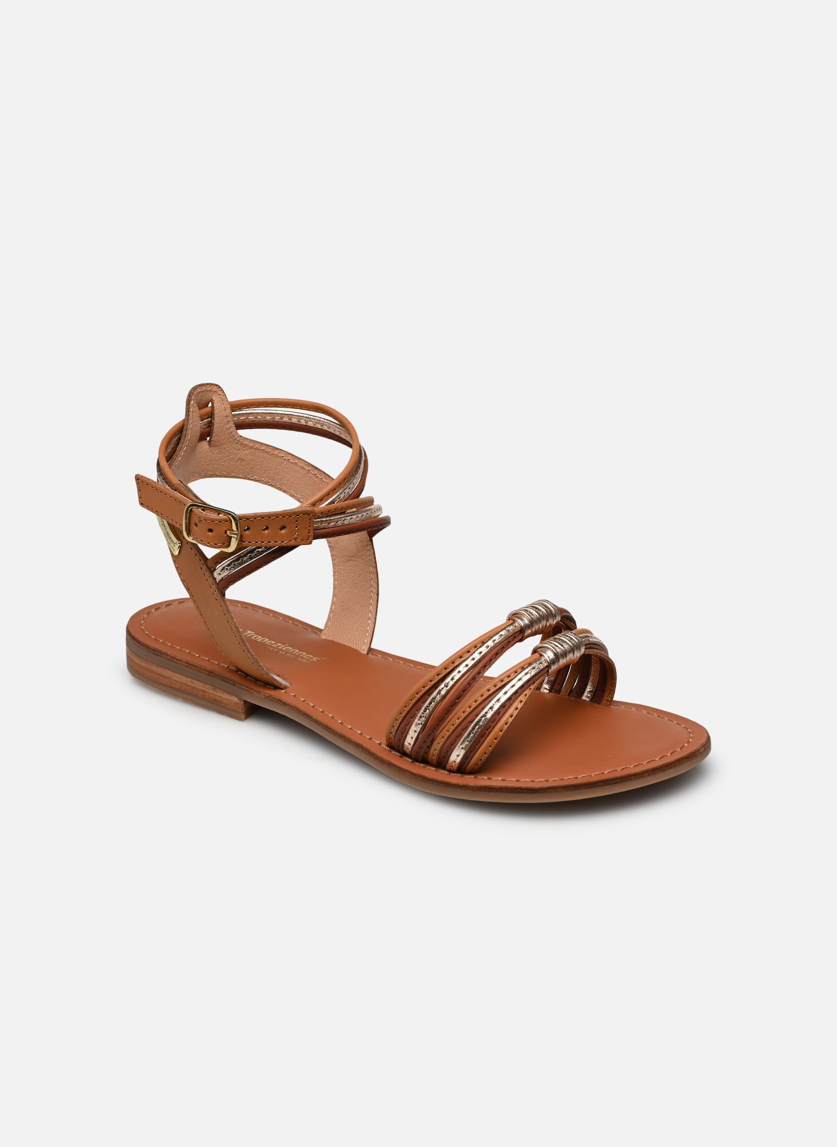 Sandales IDUMEA femme marron Les Tropéziennes par M Belarbi Sandales IDUMEA femme marron MIEL MULTI