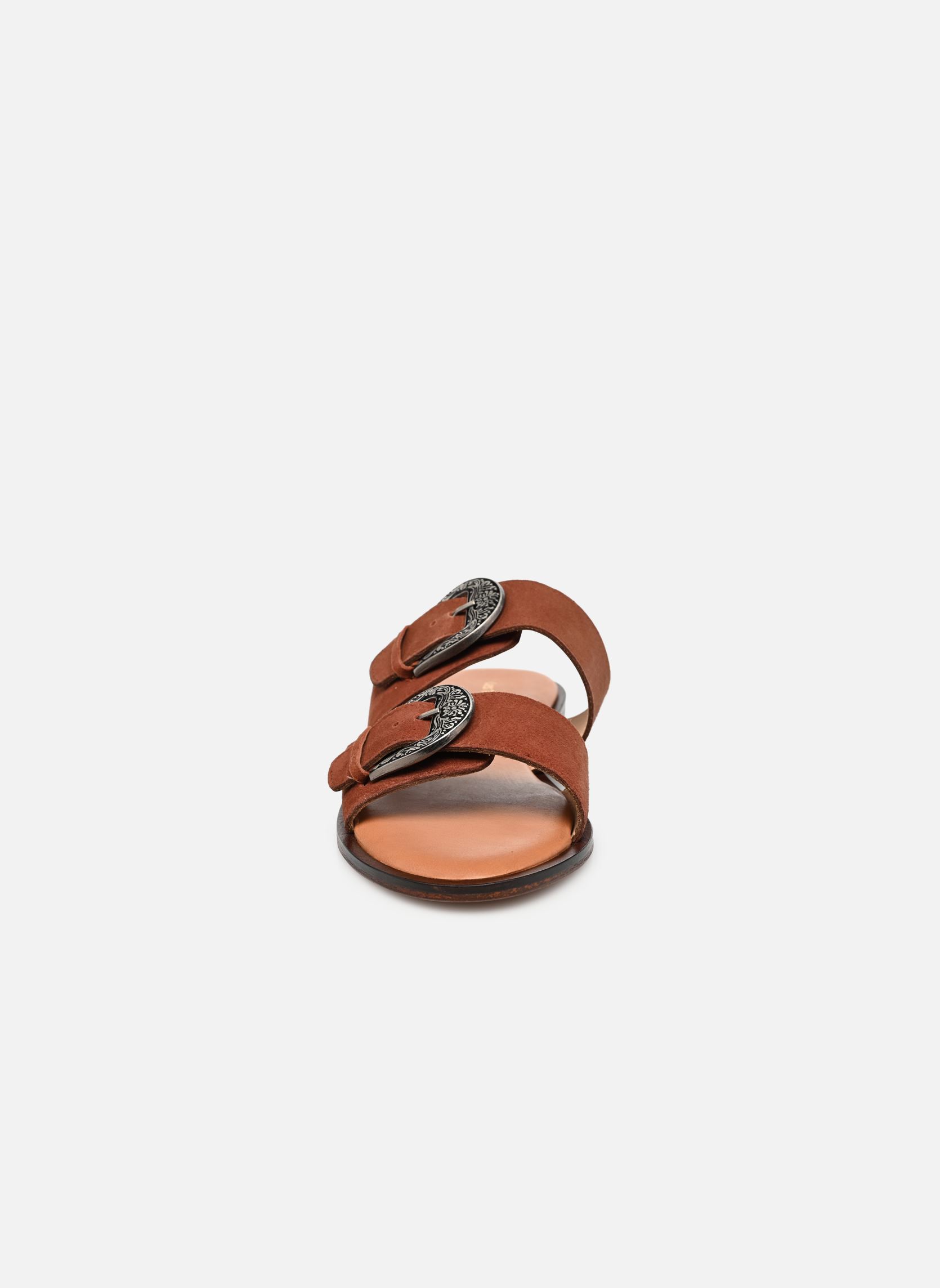 Mules HAZELL femme marron Les Tropéziennes par M Belarbi Mules HAZELL femme marron CANNELLE