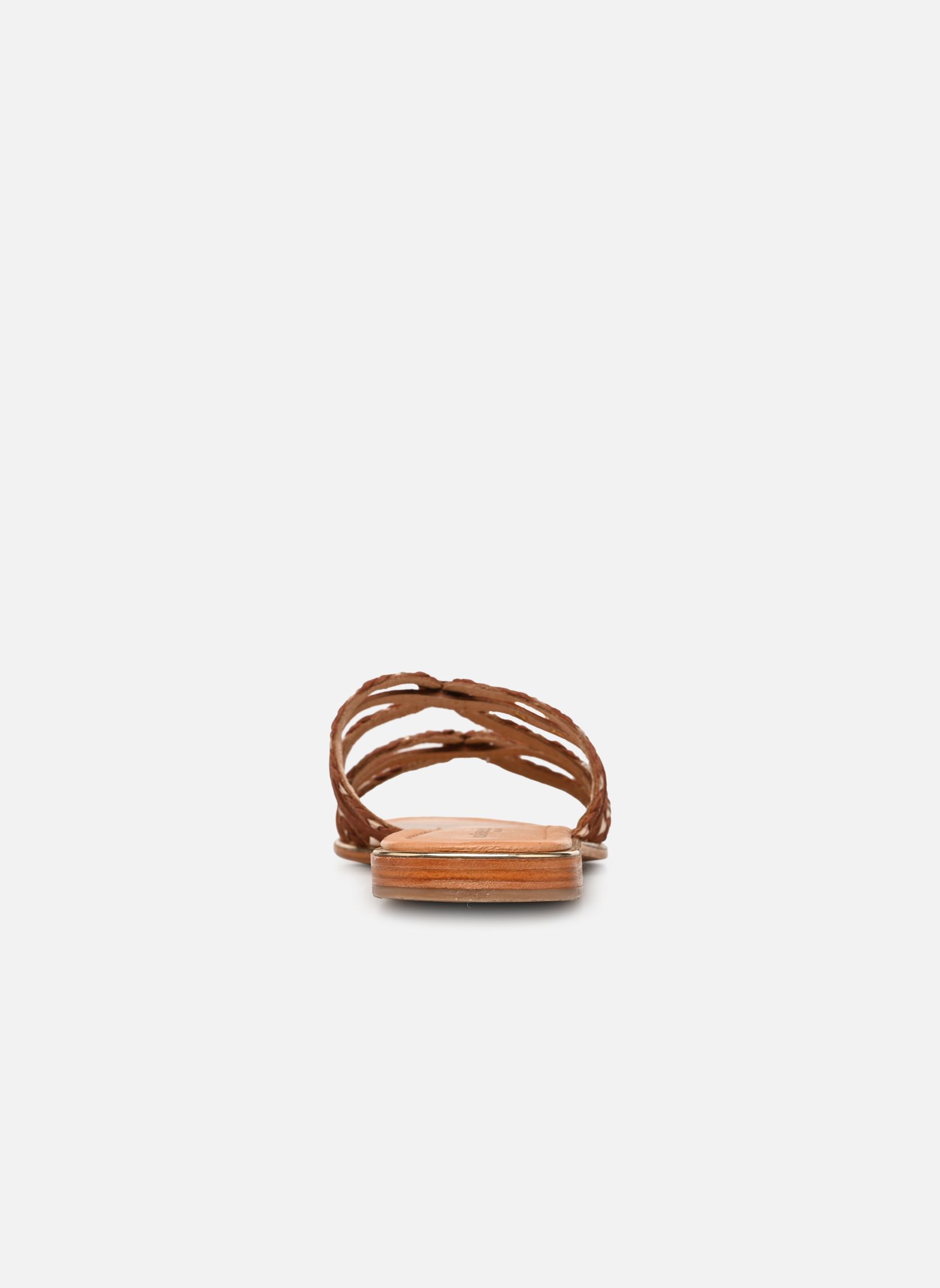 Mules HARIA femme marron Les Tropéziennes par M Belarbi Mules HARIA femme marron CANNELLE/OR