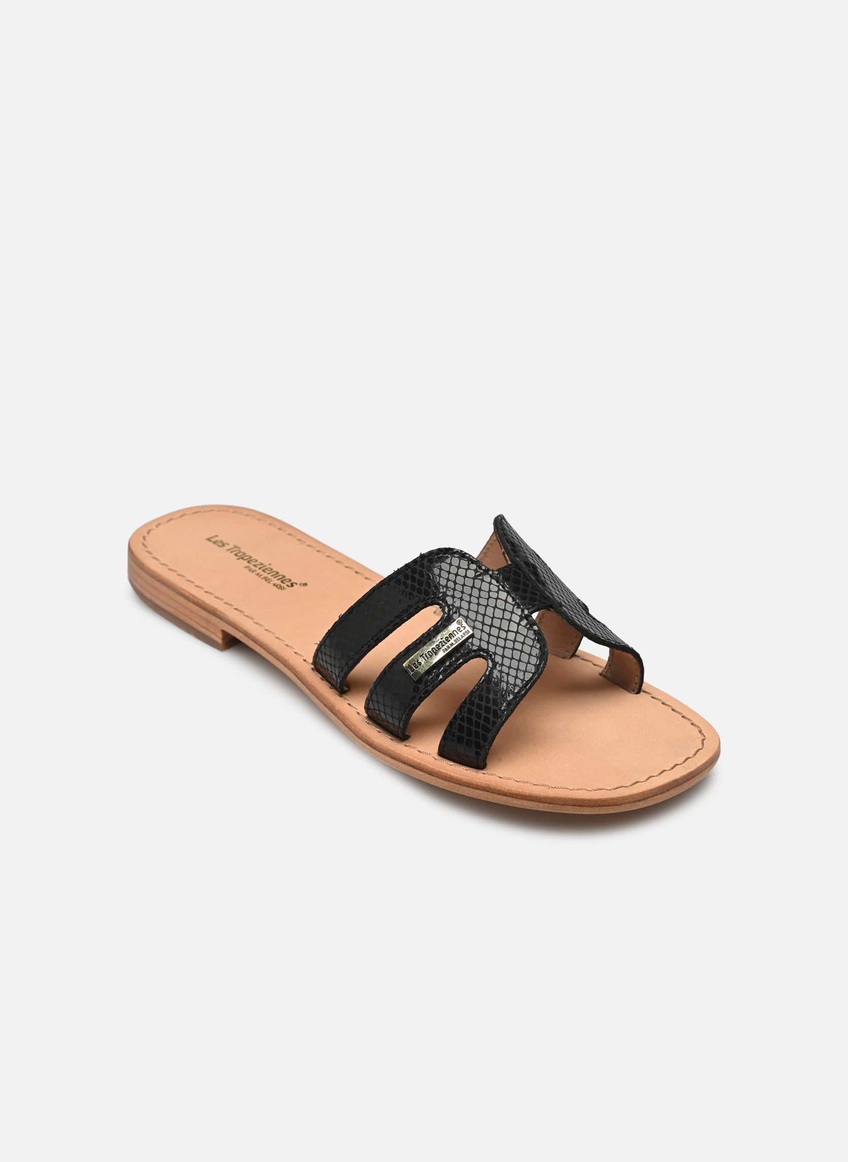 Mules HADAMIA femme noir Les Tropéziennes par M Belarbi Mules HADAMIA femme noir NOIR-SERPENT