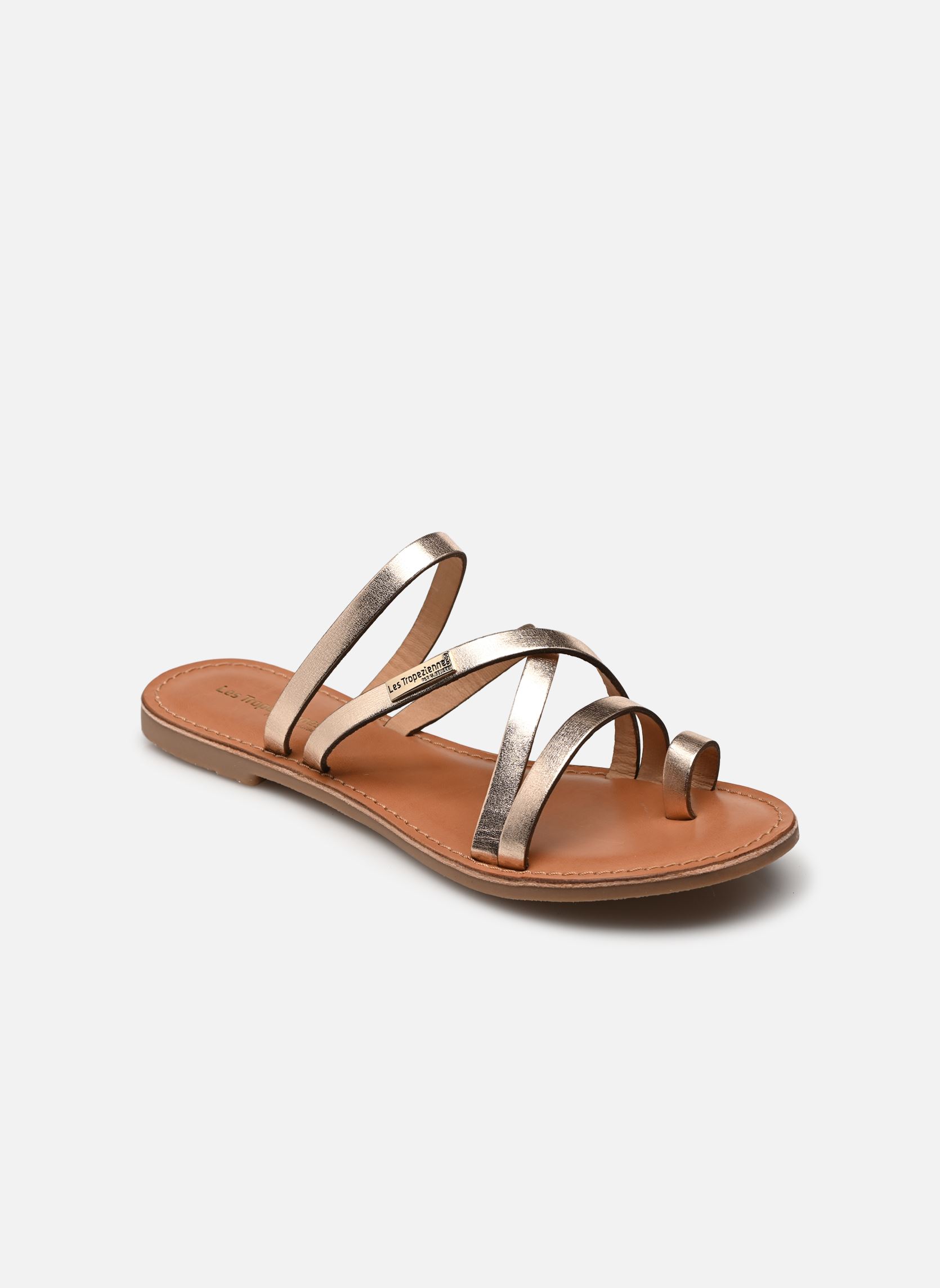 Pantoletten HASTARI damen gold und bronze Les Tropéziennes par M Belarbi Pantoletten HASTARI damen gold und bronze OR
