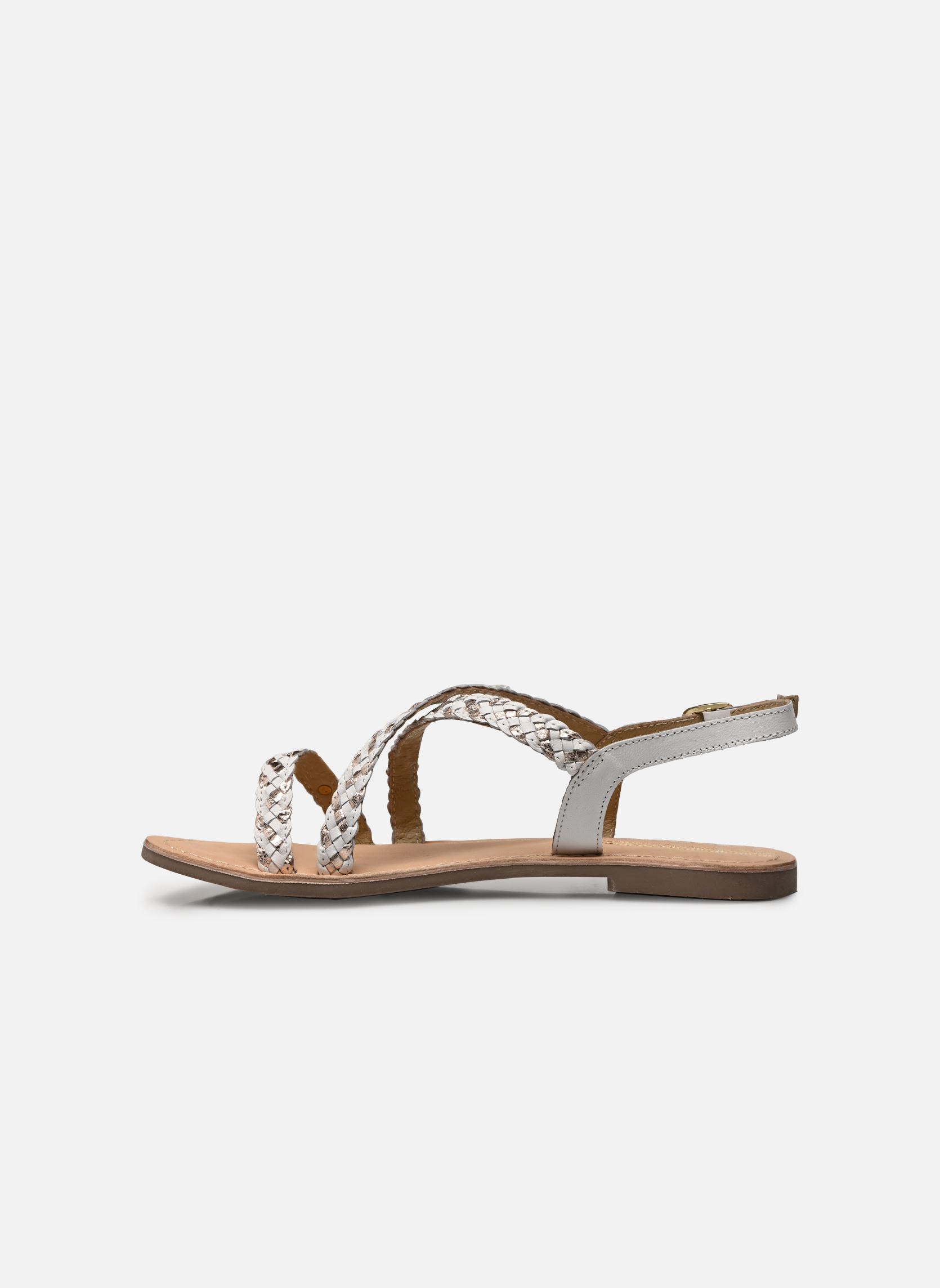 Sandales DIAMS femme blanc Les Tropéziennes par M Belarbi Sandales DIAMS femme blanc BLANC/OR