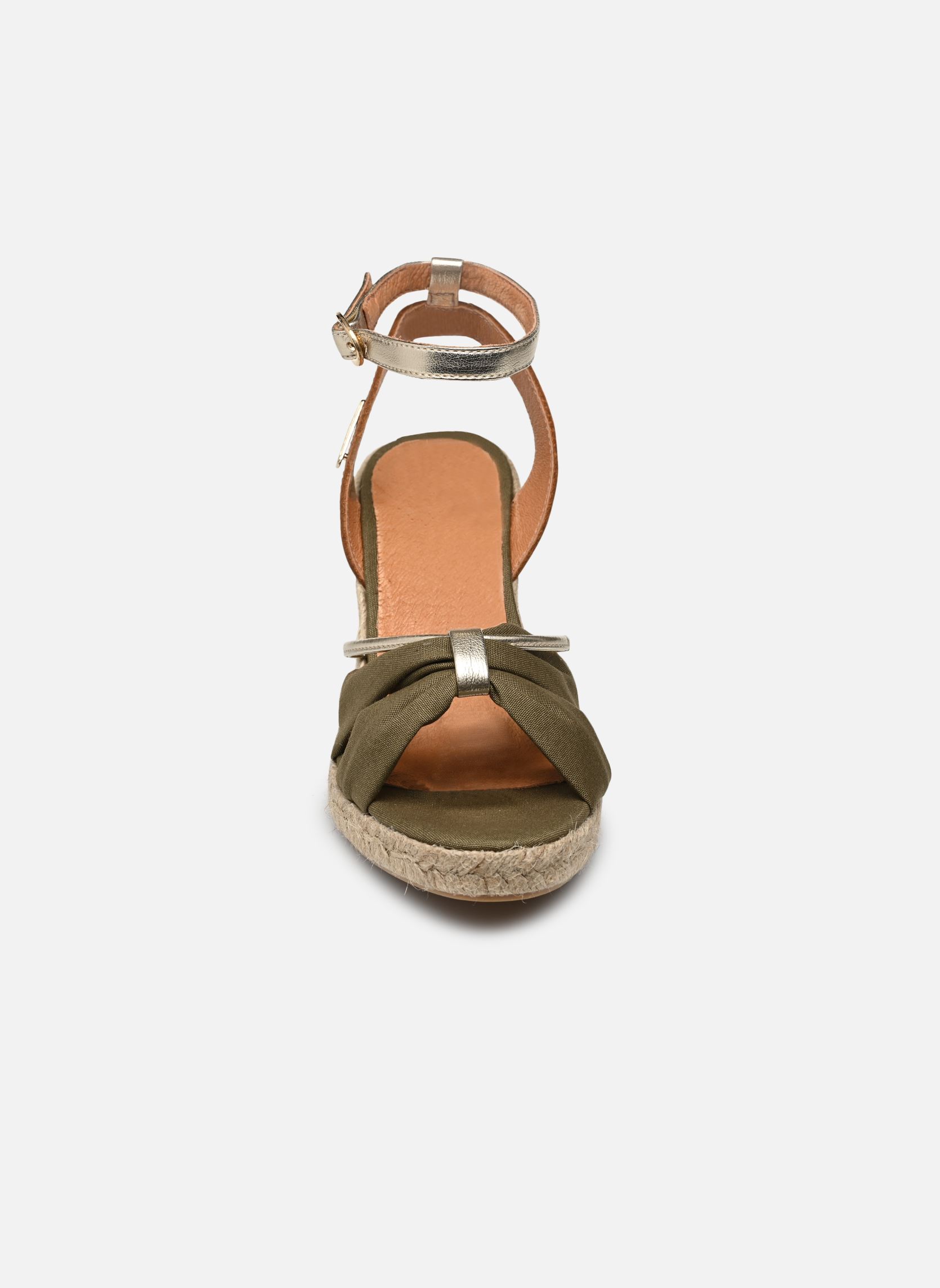 Sandales compensées et plateformes BLONDEL femme vert Les Tropéziennes par M Belarbi Sandales compensées et plateformes BLONDEL femme vert KAKI