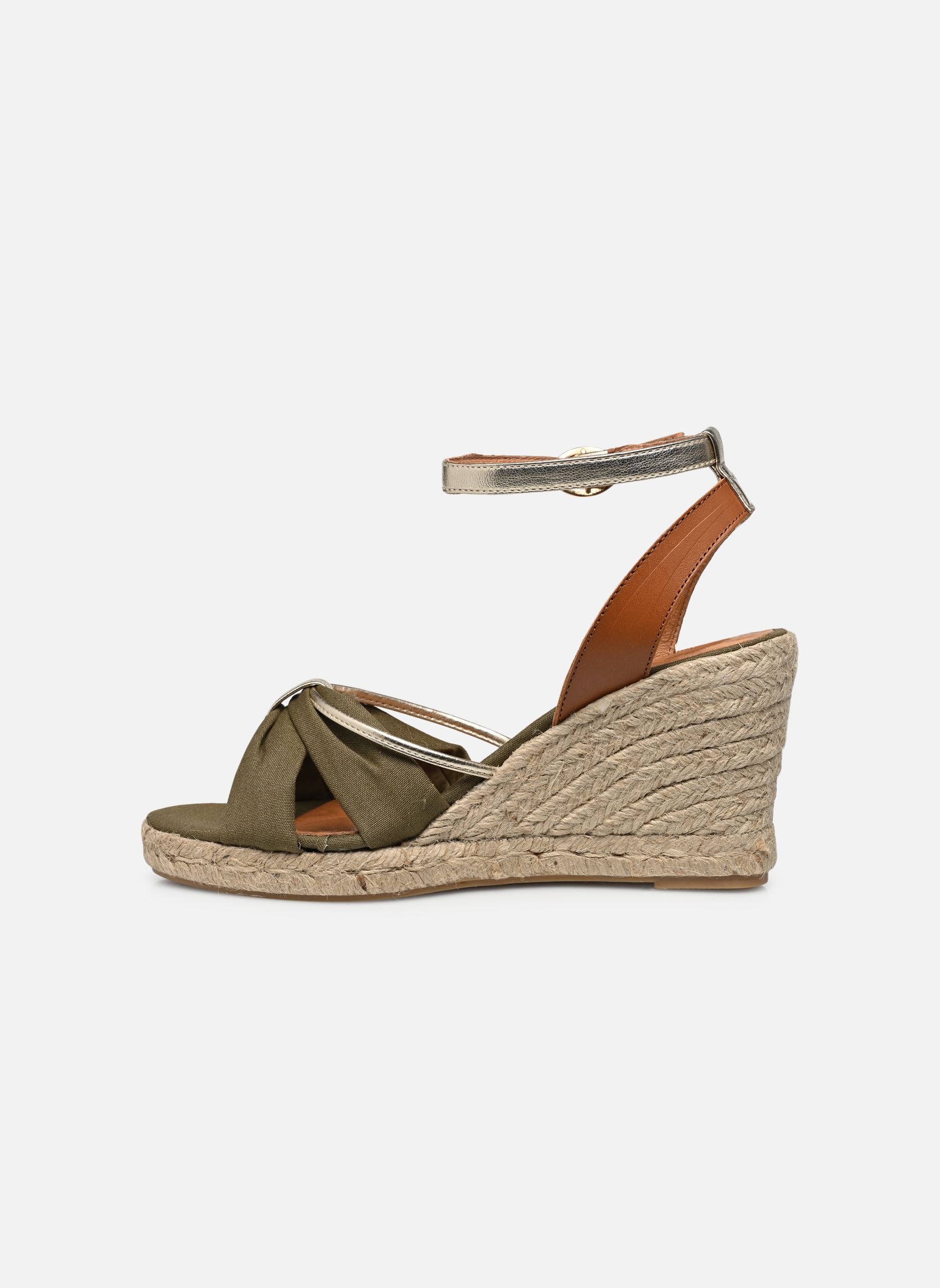 Sandales compensées et plateformes BLONDEL femme vert Les Tropéziennes par M Belarbi Sandales compensées et plateformes BLONDEL femme vert KAKI