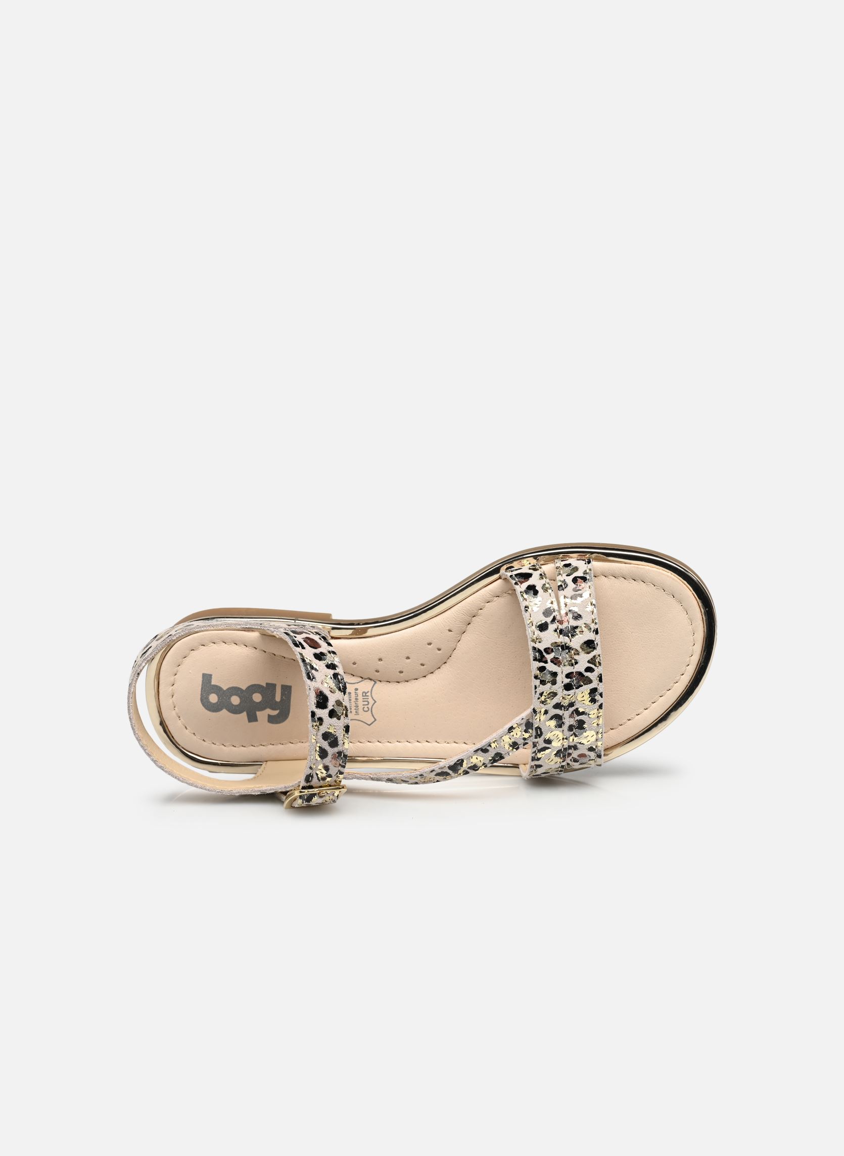 Sandales Efrika fille or et bronze Bopy Sandales Efrika fille or et bronze OR LEOPARD