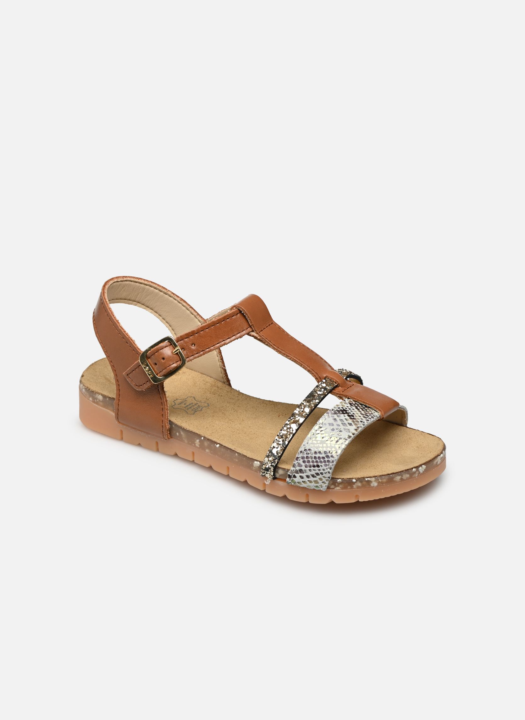Sandales Ebrille fille marron Bopy Sandales Ebrille fille marron CARAMEL