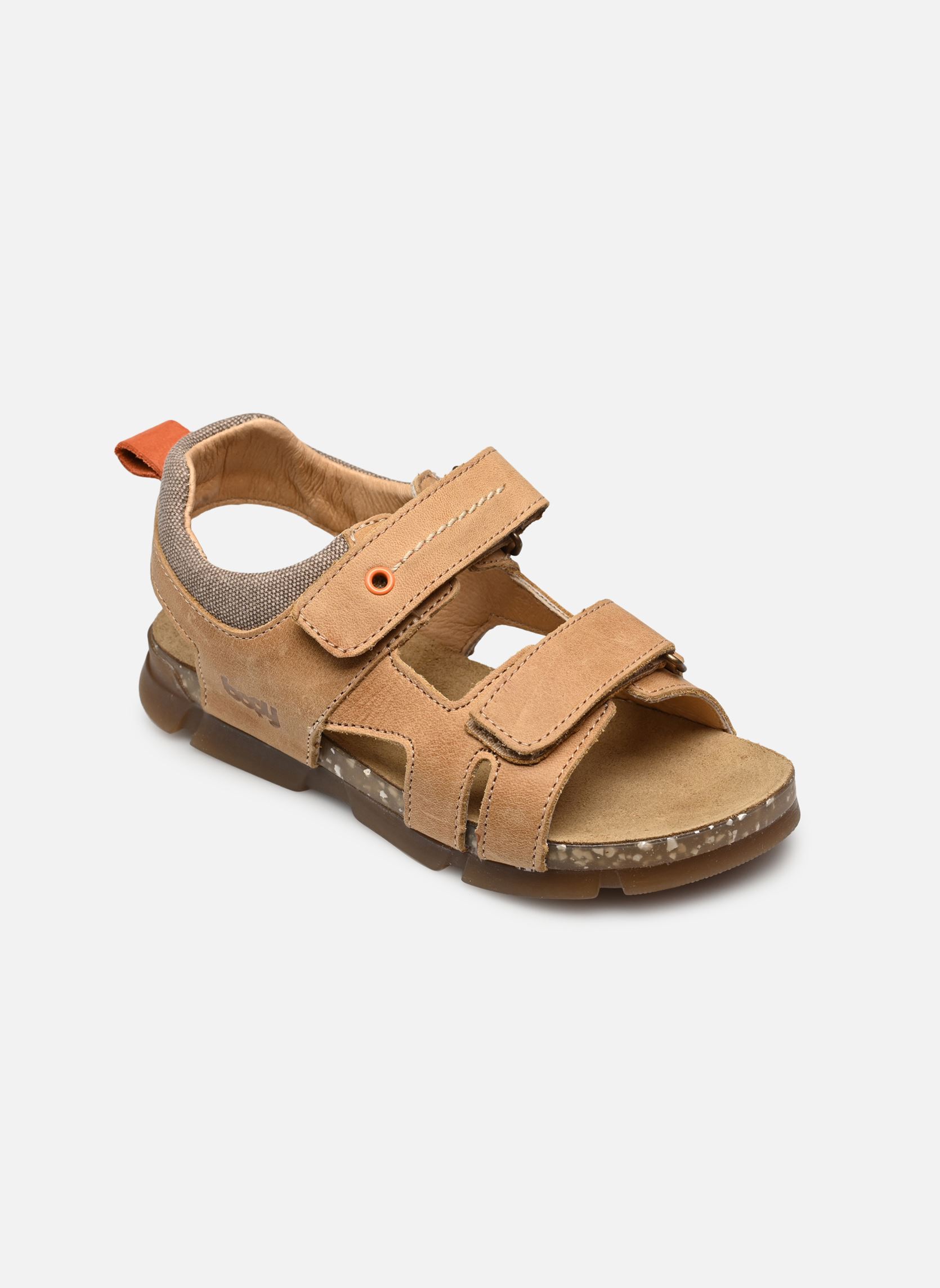 Sandales Epatou garçon marron Bopy Sandales Epatou garçon marron CARAMEL