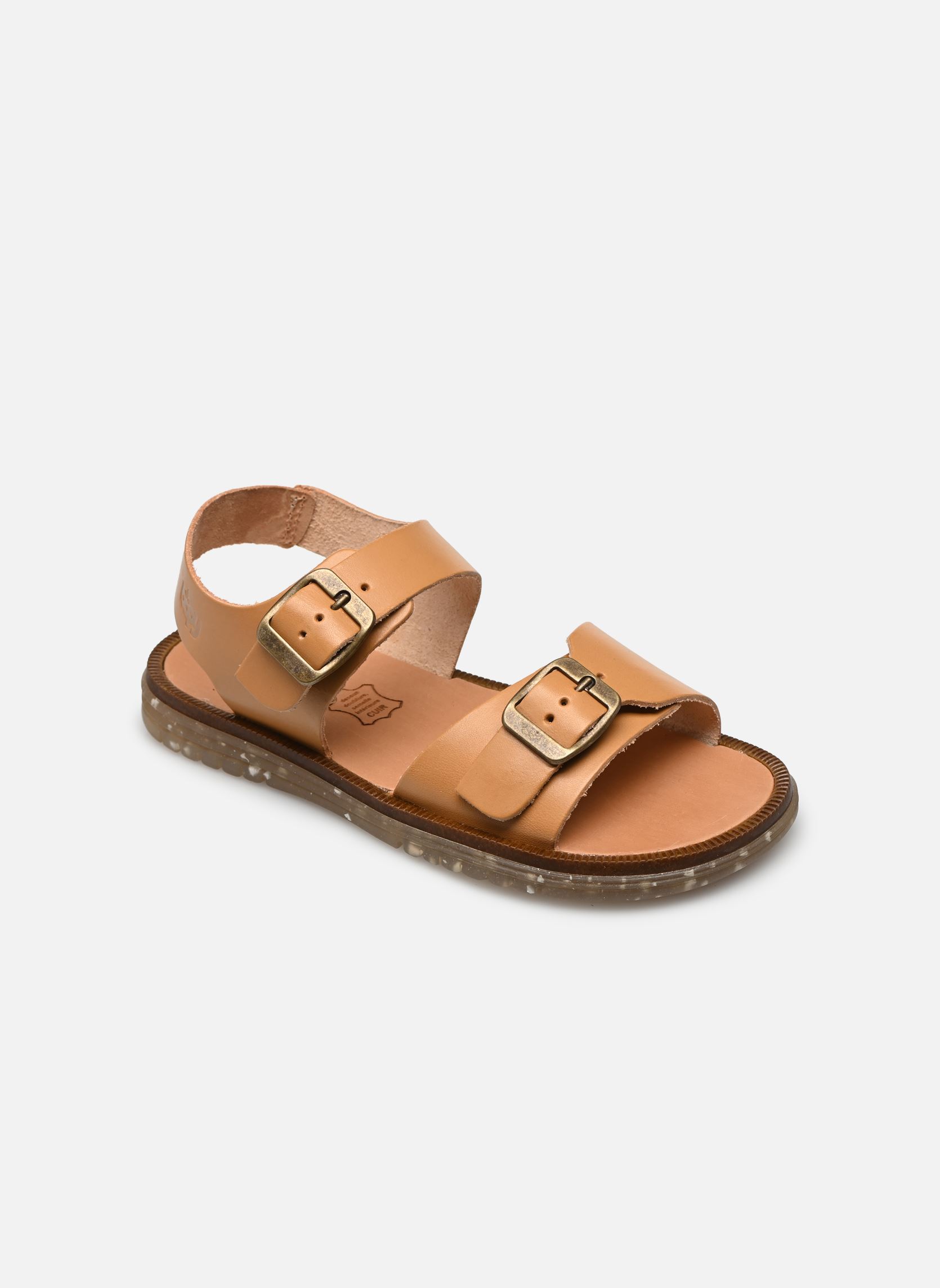 Sandales Ethique garçon marron Bopy Sandales Ethique garçon marron NATUREL