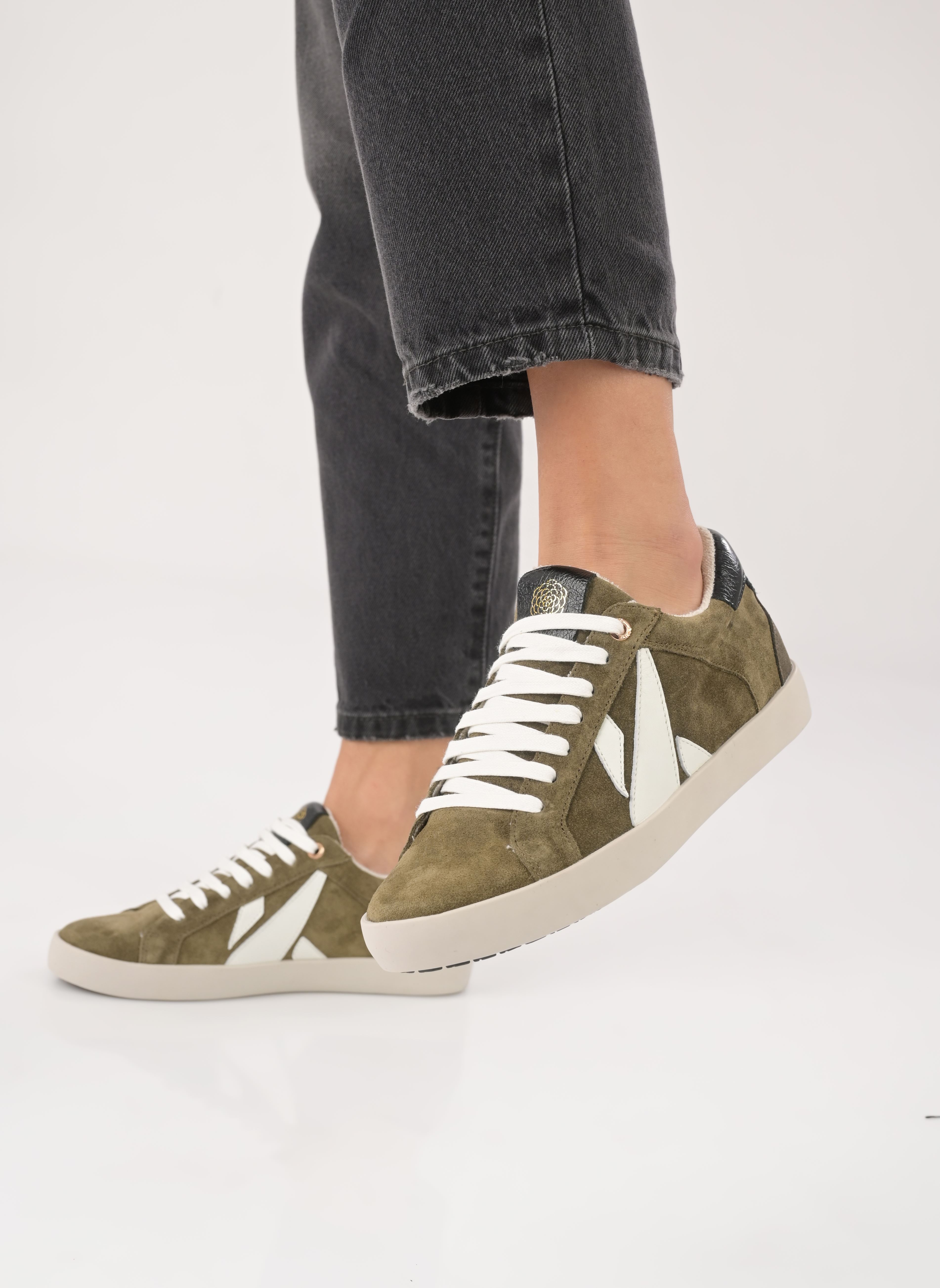 Baskets basses Sassy femme vert Karston Baskets basses Sassy femme vert Kaki2
