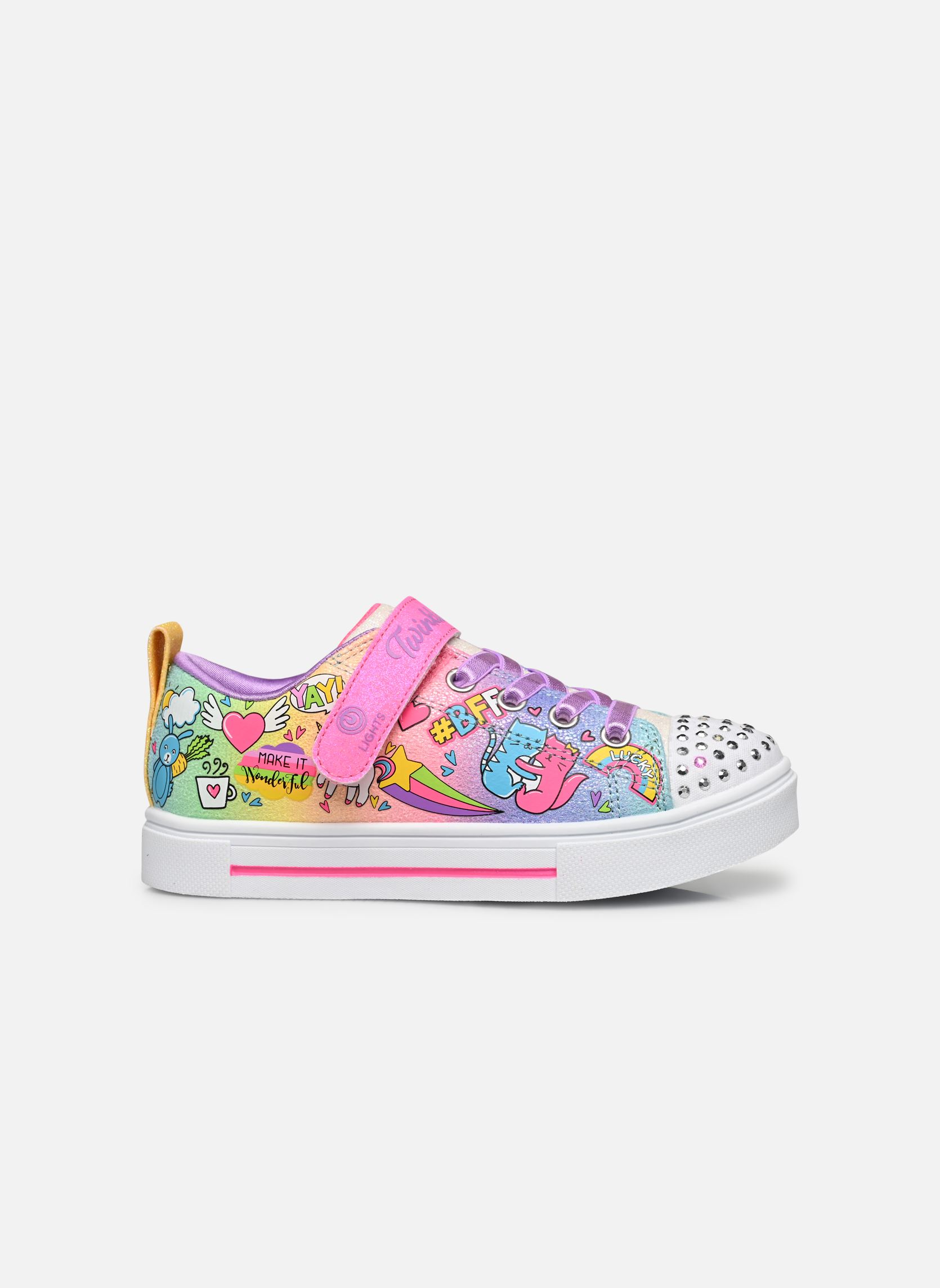 Baskets basses Twinkle Sparks - Heather Char fille multicolore Skechers Baskets basses Twinkle Sparks - Heather Char fille multicolore MLT