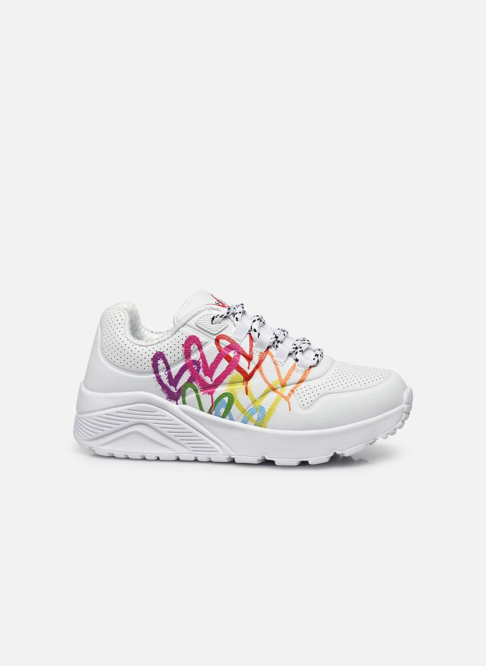 Baskets basses Uno Lite - Love Brights Goldcrown fille blanc Skechers Baskets basses Uno Lite - Love Brights Goldcrown fille blanc WMLT