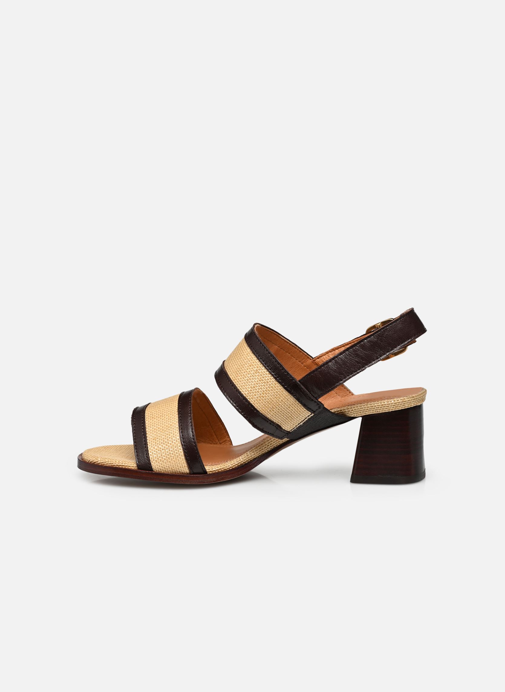 Sandalen Avril 55 Raffia dames beige Anonymous Copenhagen Sandalen Avril 55 Raffia dames beige SHINY LAMB COFFEE BROWN