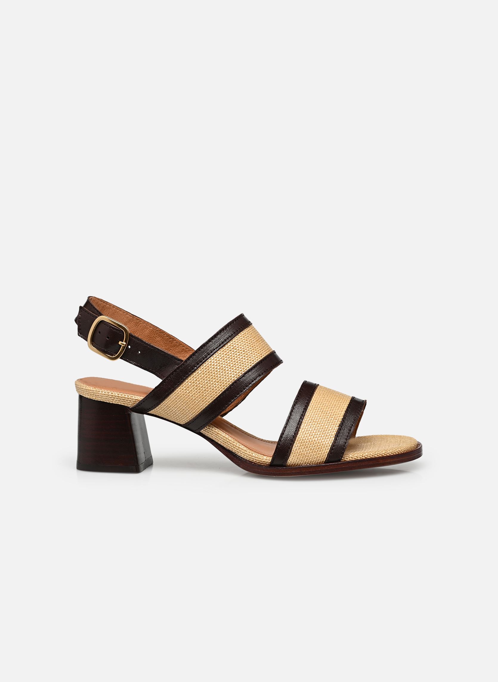 Sandalen Avril 55 Raffia dames beige Anonymous Copenhagen Sandalen Avril 55 Raffia dames beige SHINY LAMB COFFEE BROWN