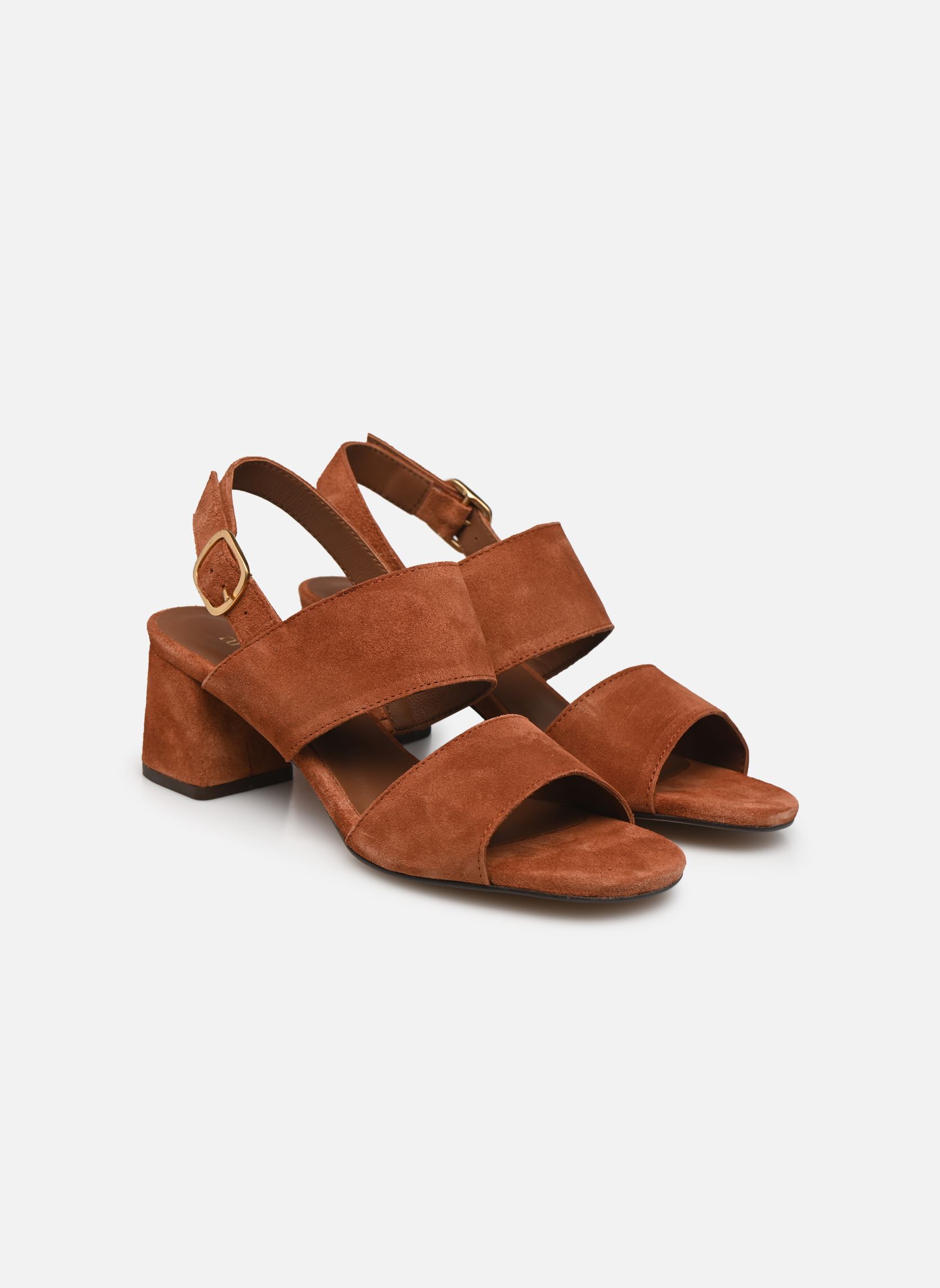Sandalen Belinda 55 dames roze Anonymous Copenhagen Sandalen Belinda 55 dames roze CALF SUEDE NATURAL CORAL