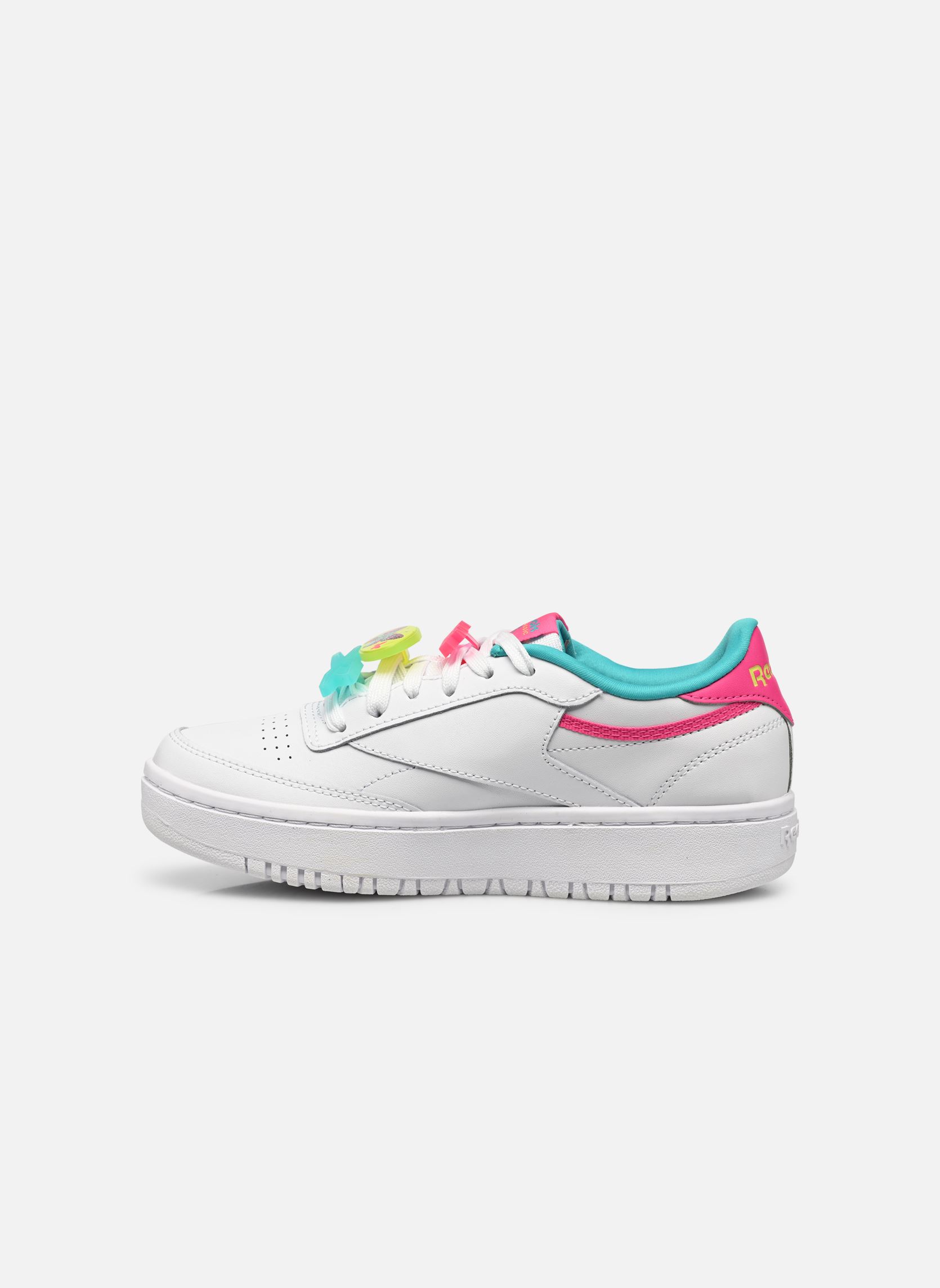 Lage sneakers Club C Double J meisjes wit Reebok Lage sneakers Club C Double J meisjes wit FTWR WHITE/PROUD PINK/CLASSIC