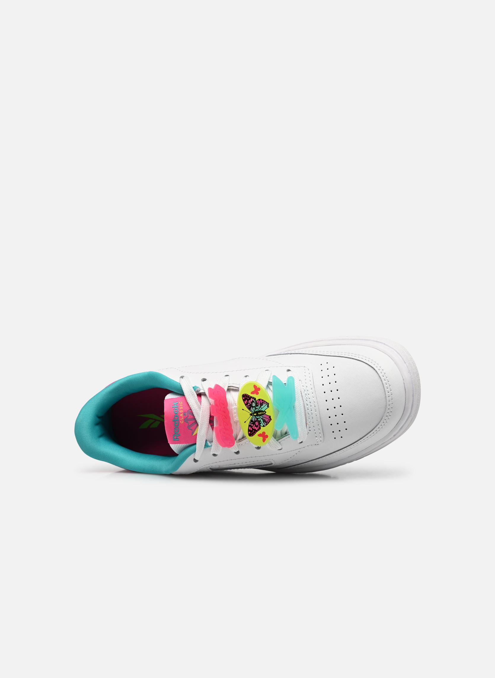 Lage sneakers Club C Double J meisjes wit Reebok Lage sneakers Club C Double J meisjes wit FTWR WHITE/PROUD PINK/CLASSIC