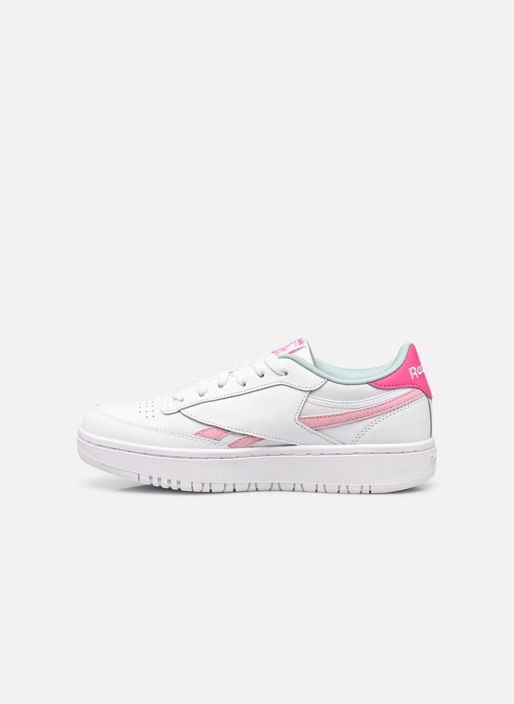 Baskets basses Club C Double J fille blanc Reebok Baskets basses Club C Double J fille blanc Ftwr White/Proud Pink/Seaside