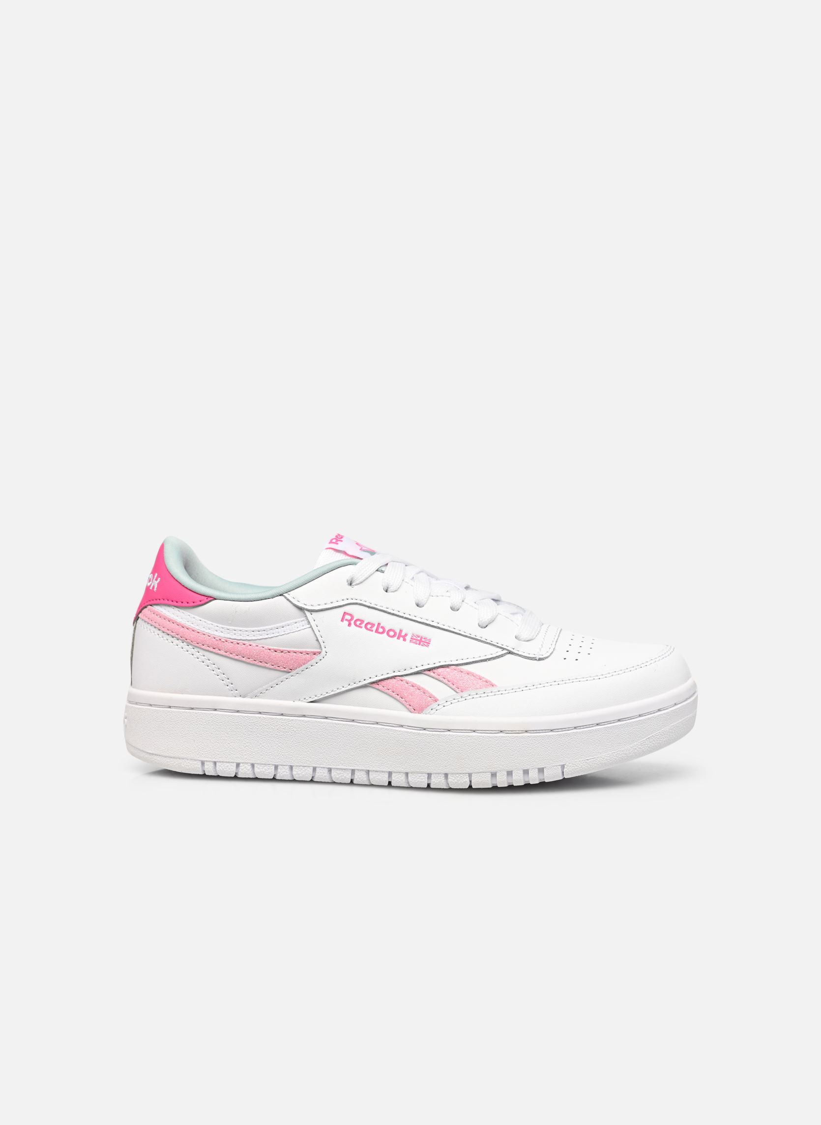 Baskets basses Club C Double J fille blanc Reebok Baskets basses Club C Double J fille blanc Ftwr White/Proud Pink/Seaside
