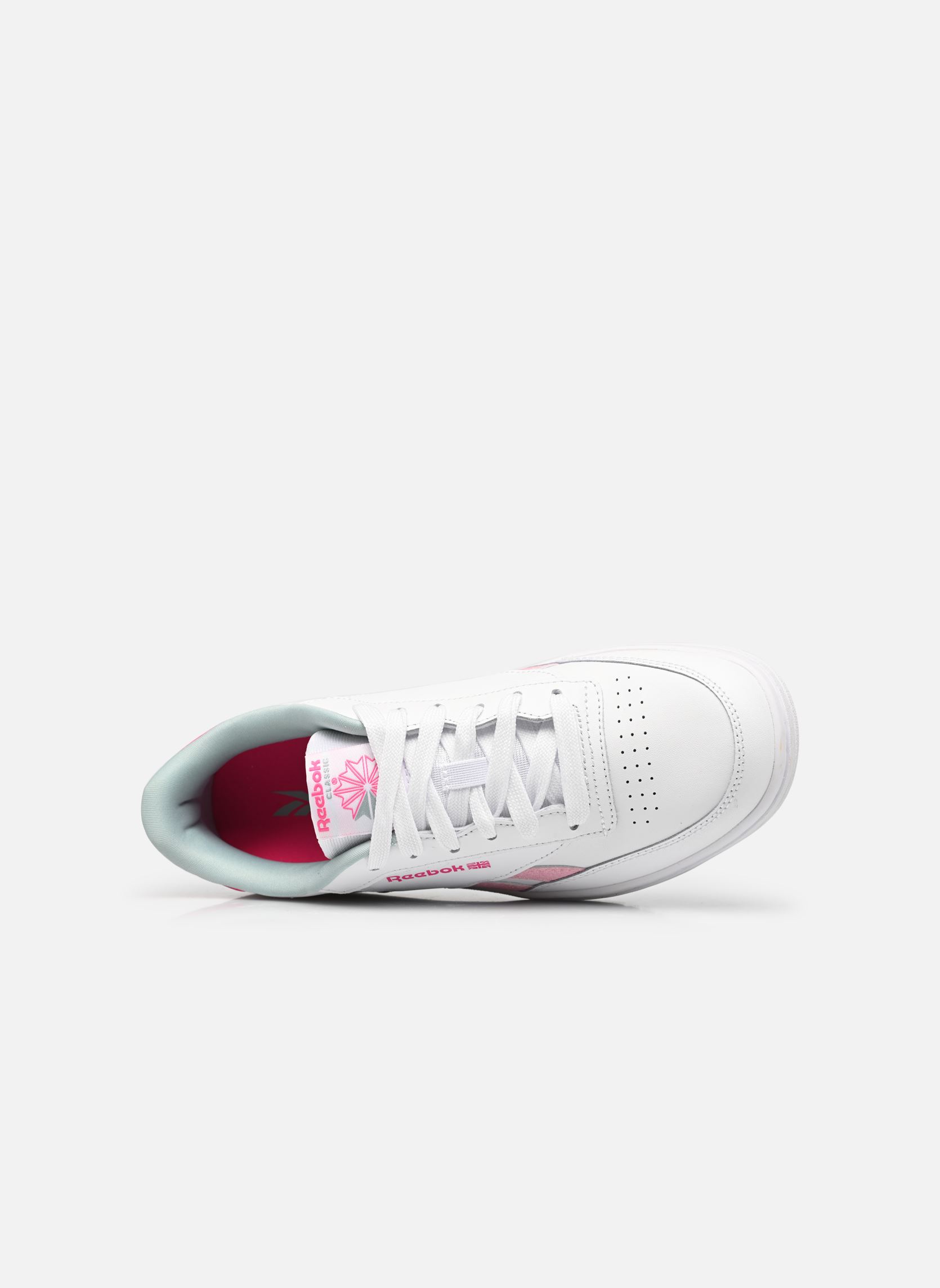Baskets basses Club C Double J fille blanc Reebok Baskets basses Club C Double J fille blanc Ftwr White/Proud Pink/Seaside