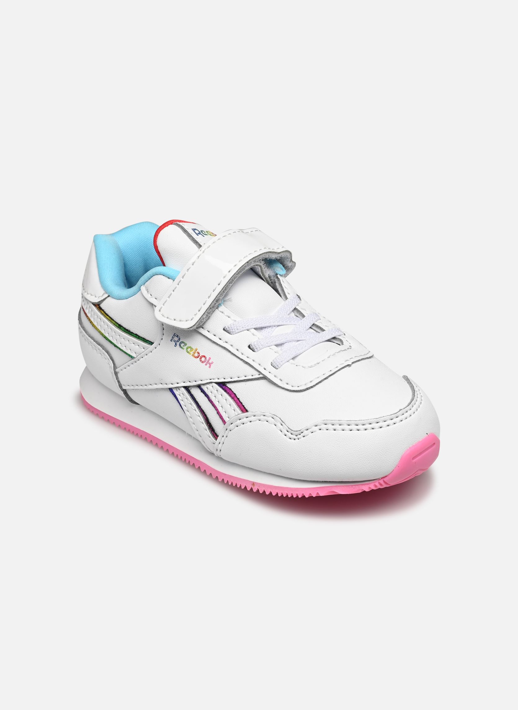 Niedrige Sneaker Reebok Royal Cl Jog 3.0 1V I mädchen weiß Reebok Niedrige Sneaker Reebok Royal Cl Jog 3.0 1V I mädchen weiß Ftwwht/Vecred/Dgtblu