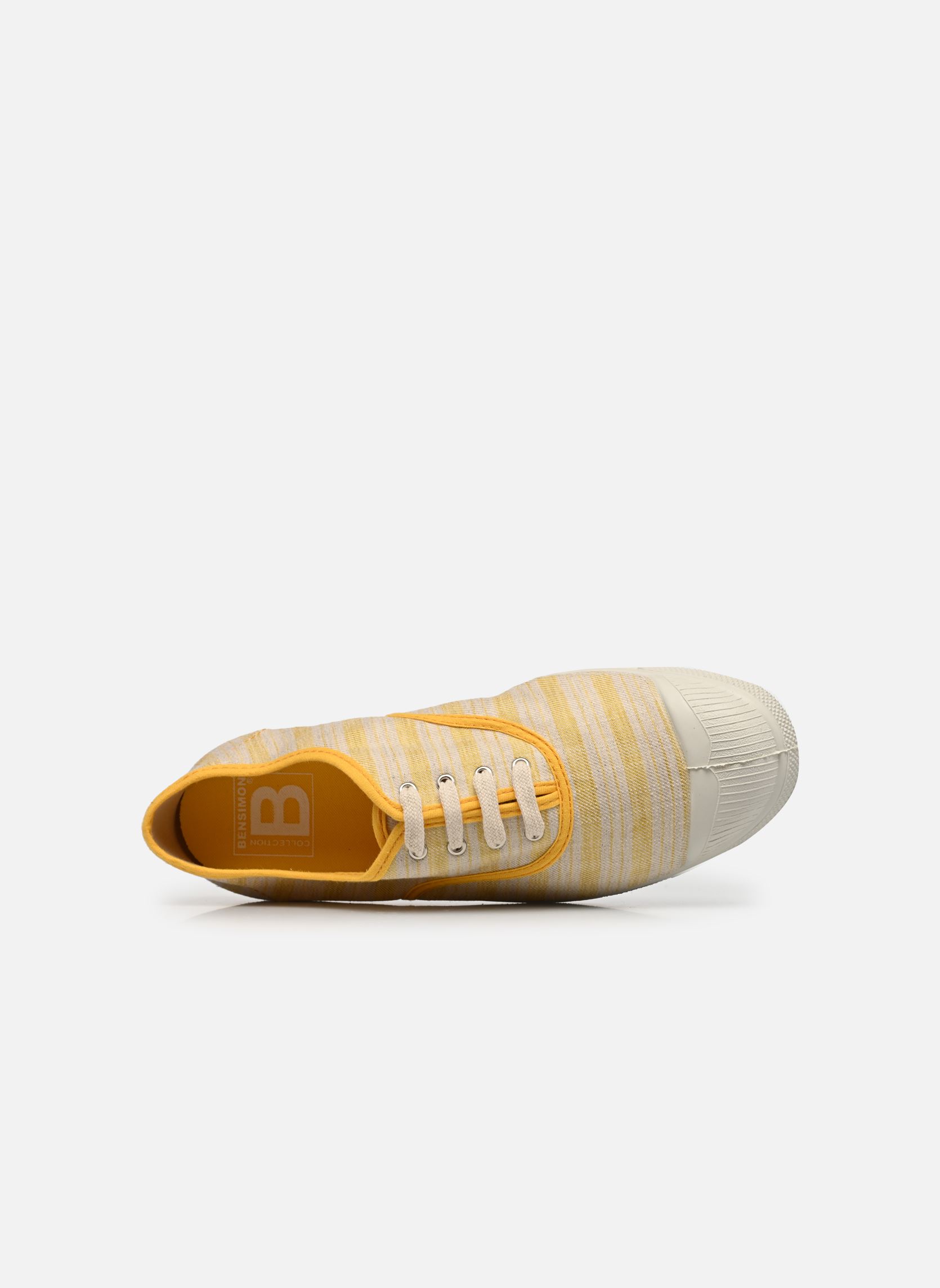 Leinen-Sneaker Tennis Rayure Transat W damen gelb Bensimon Leinen-Sneaker Tennis Rayure Transat W damen gelb JAUNE
