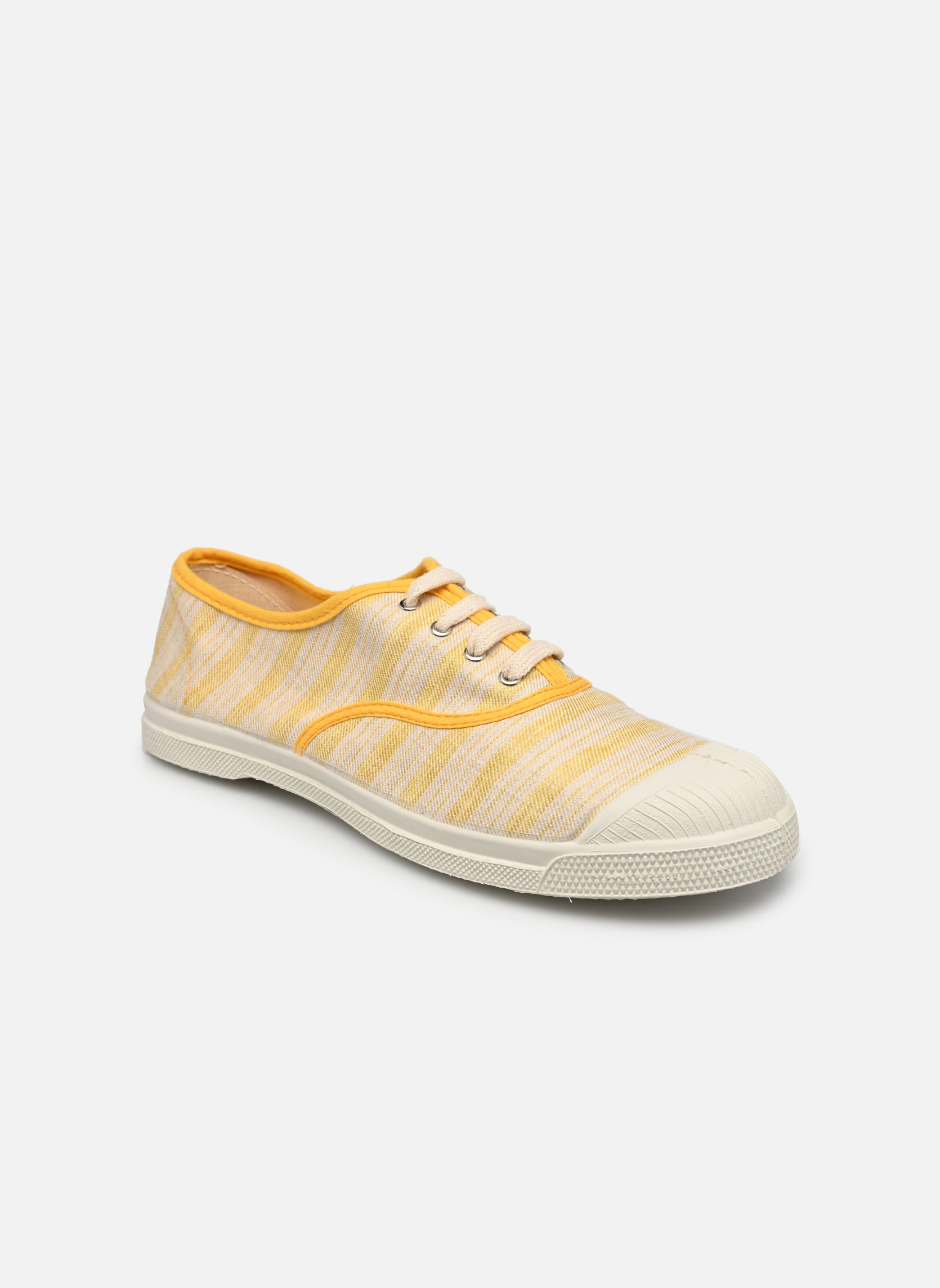 Leinen-Sneaker Tennis Rayure Transat W damen gelb Bensimon Leinen-Sneaker Tennis Rayure Transat W damen gelb JAUNE