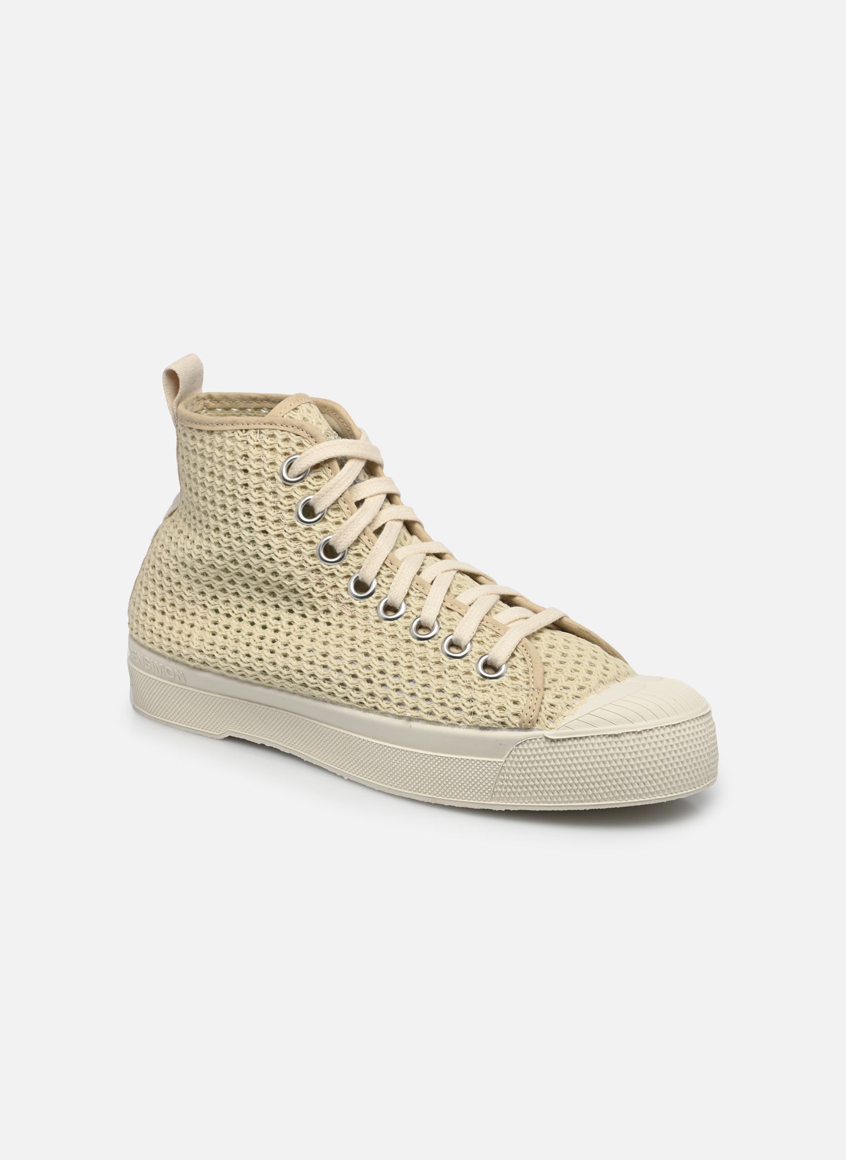 Baskets toile Stella B79 Nid D Abeille W femme blanc Bensimon Baskets toile Stella B79 Nid D Abeille W femme blanc ECRU
