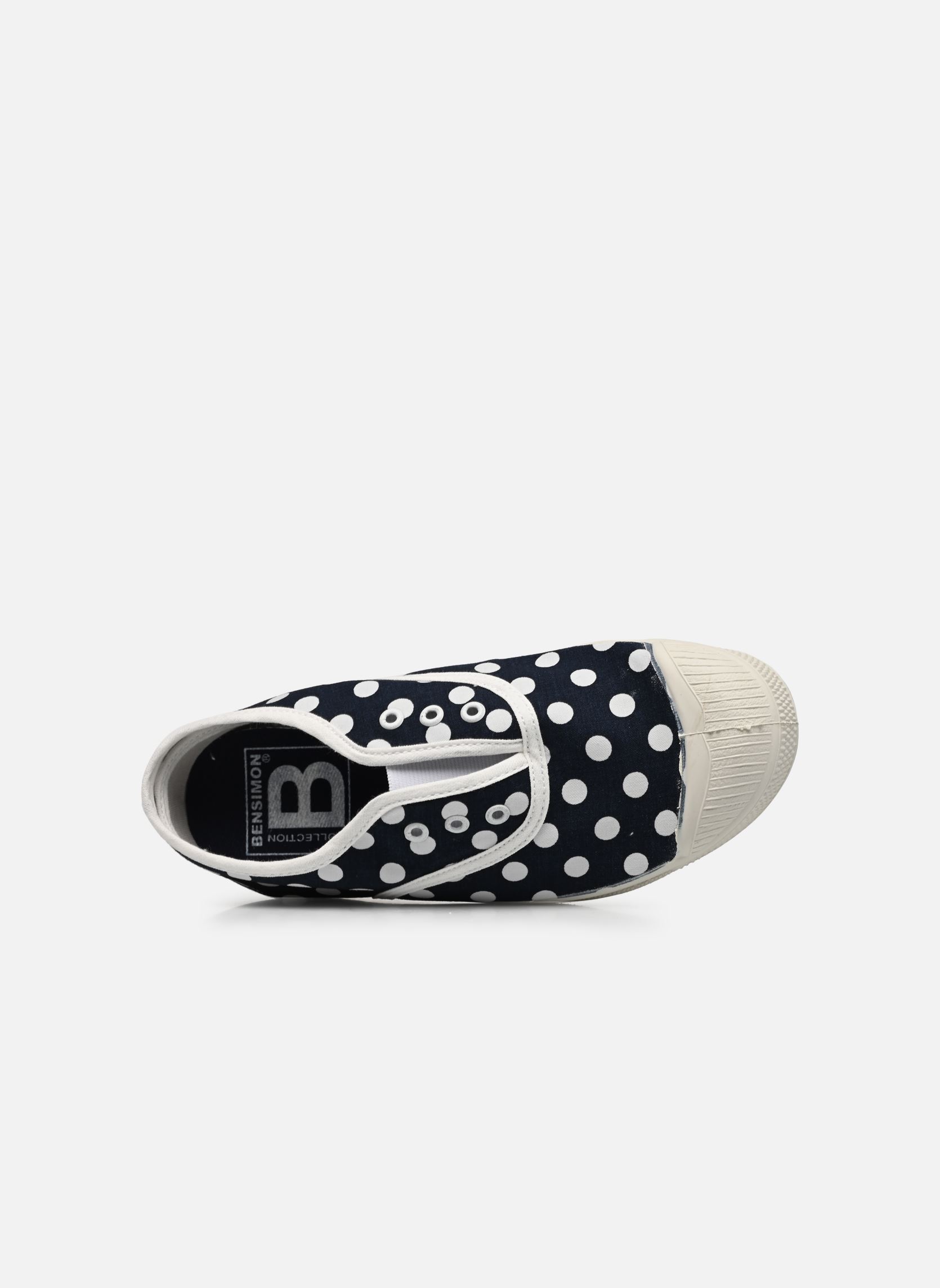 Niedrige Sneaker Elly Navy Dot mädchen blau Bensimon Niedrige Sneaker Elly Navy Dot mädchen blau POIS MARINE