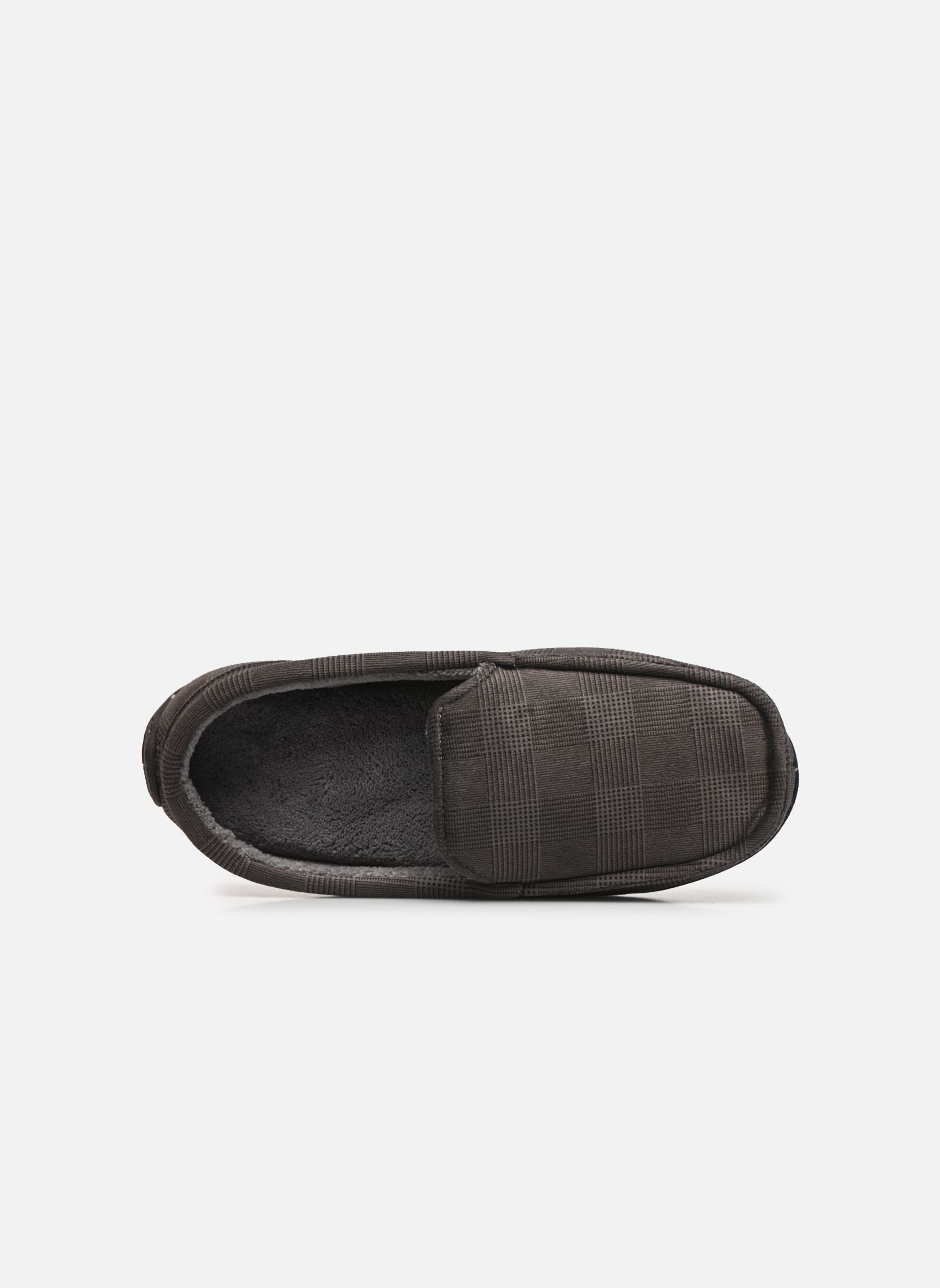 Chaussons Mocassins - Velours Ultra Doux - Semelle homme gris Isotoner Chaussons Mocassins - Velours Ultra Doux - Semelle homme gris Gris