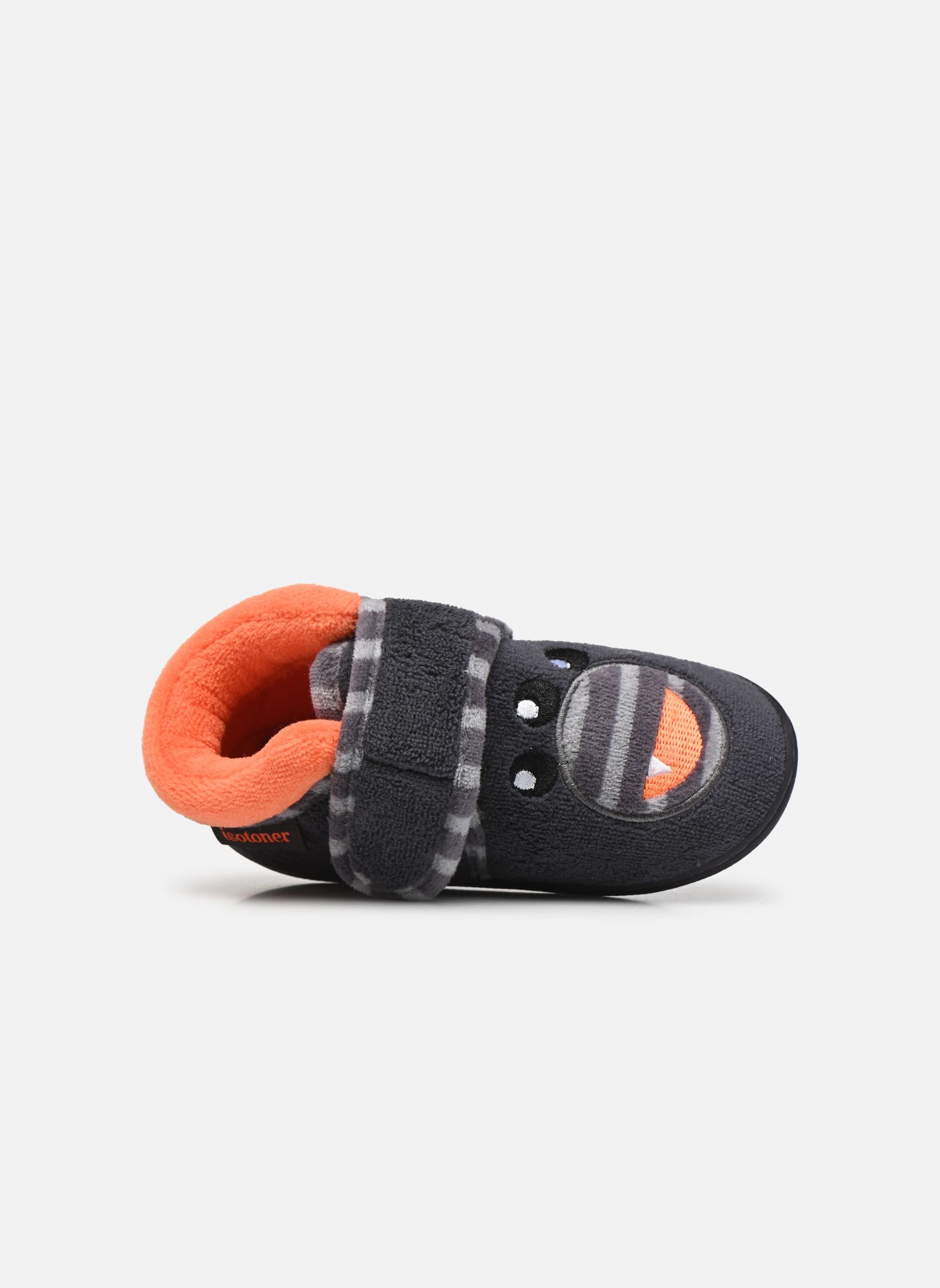 Chaussons Bottillons Velcro Garcon - Micro-Eponge garçon gris Isotoner Chaussons Bottillons Velcro Garcon - Micro-Eponge garçon gris GRIS