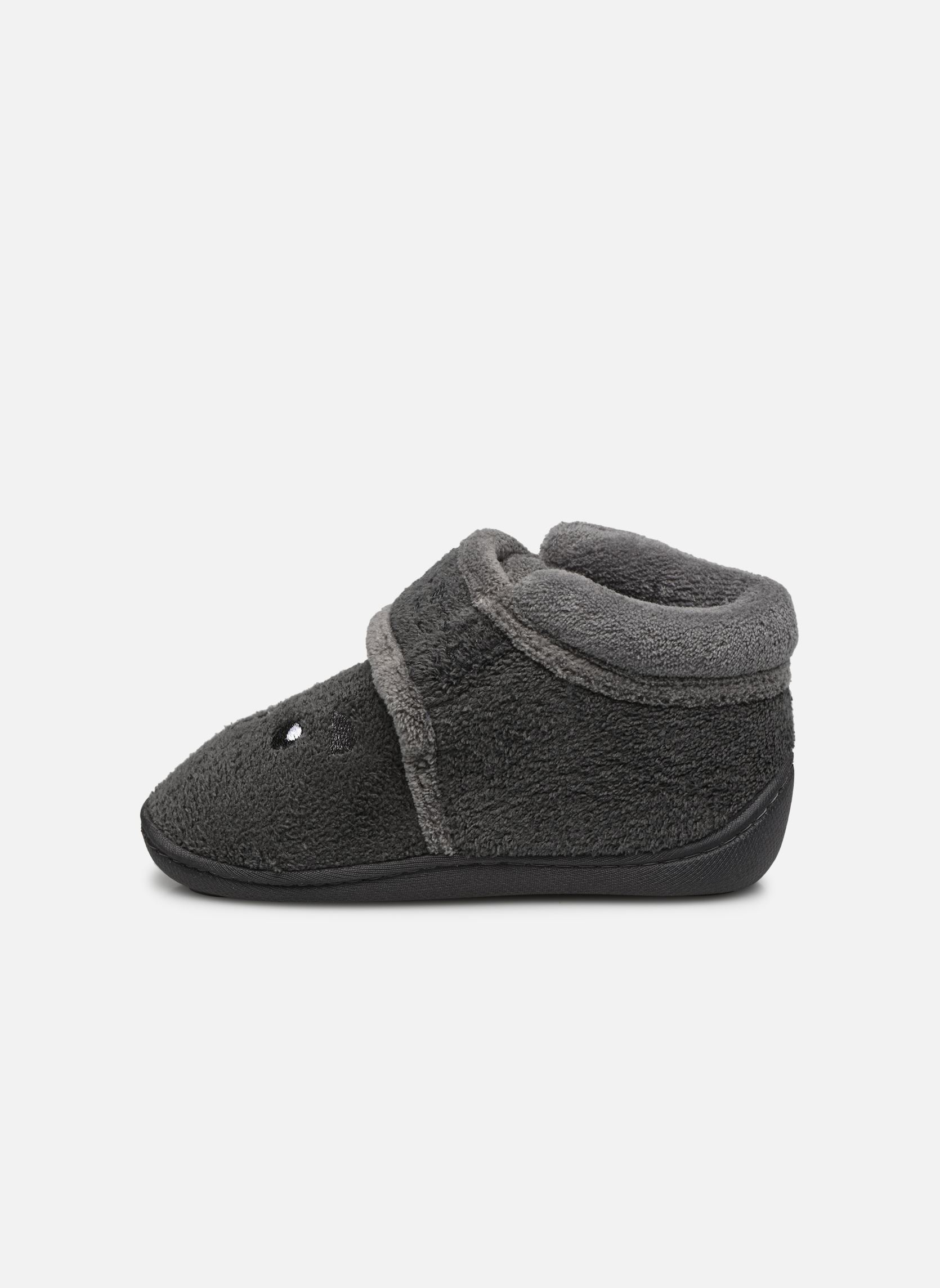 Chaussons Bottillons Velcro Garcon - Micro-Eponge garçon gris Isotoner Chaussons Bottillons Velcro Garcon - Micro-Eponge garçon gris GRIS 2
