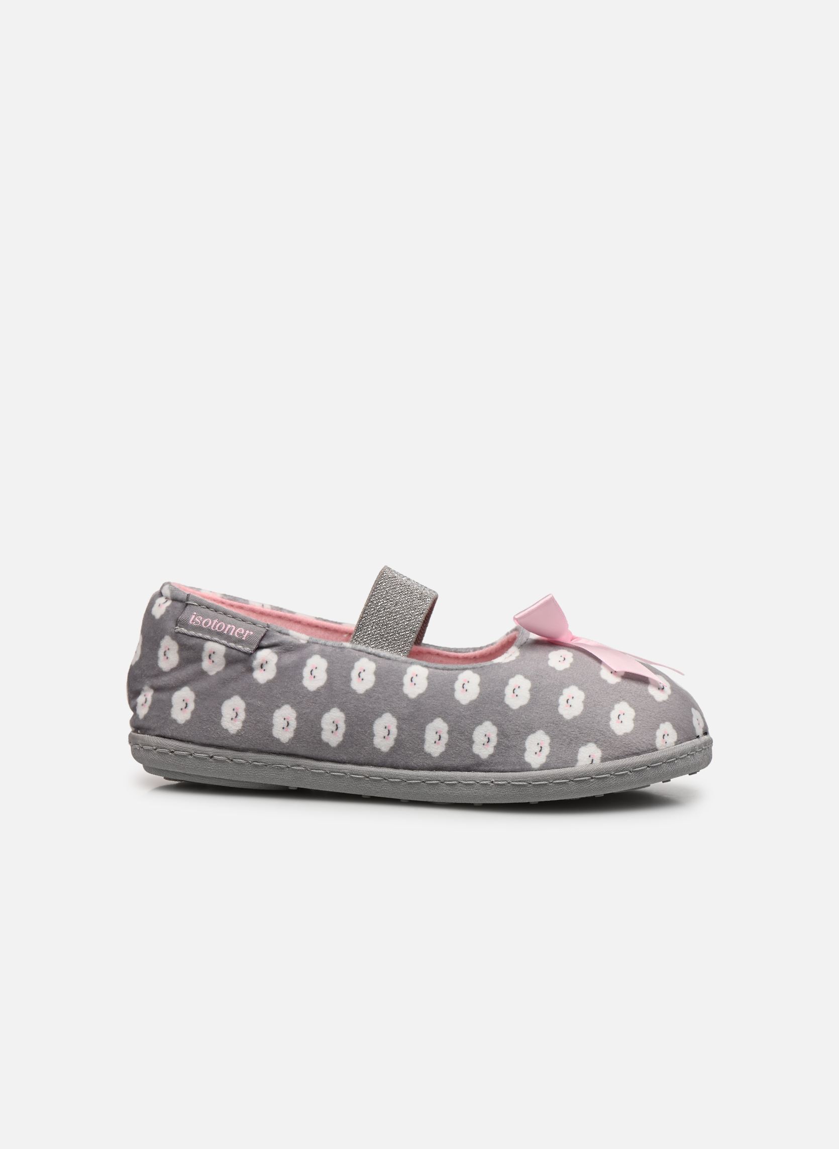 Chaussons Ballerines fille gris Isotoner Chaussons Ballerines fille gris NUAGE