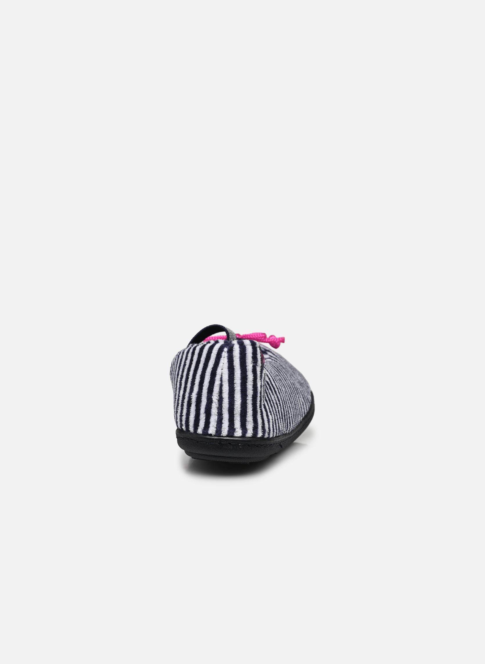 Chaussons Ballerines fille bleu Isotoner Chaussons Ballerines fille bleu RAYURES