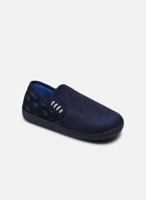 Semelle Enfant Chaussons Mules Garçon En Sherpa Marine - Semelle Ergonomique Antidérapante - Lavable Machine 30°C Semelle Enfant Chaussons Mules Garçon En Sherpa Marine - Semelle Ergonomique Antidérapante - Lavable Machine 30°C