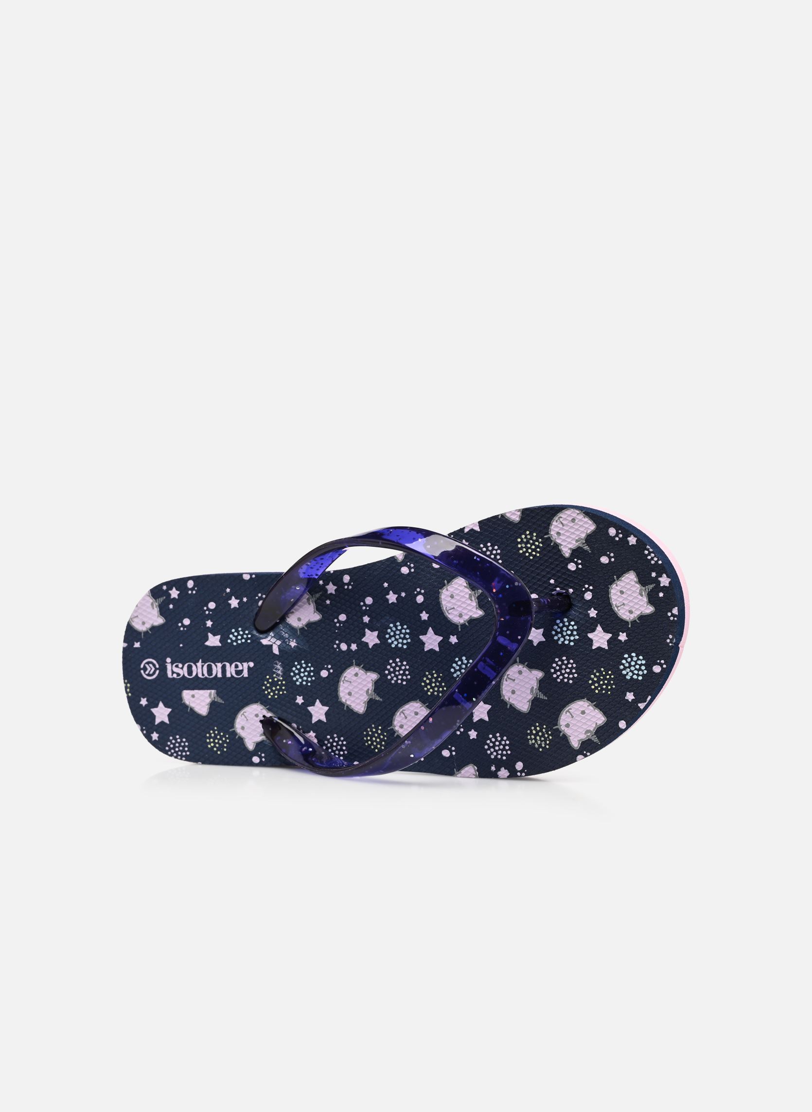 Flip-Flops Tong Fille mädchen blau Isotoner Flip-Flops Tong Fille mädchen blau MARINE