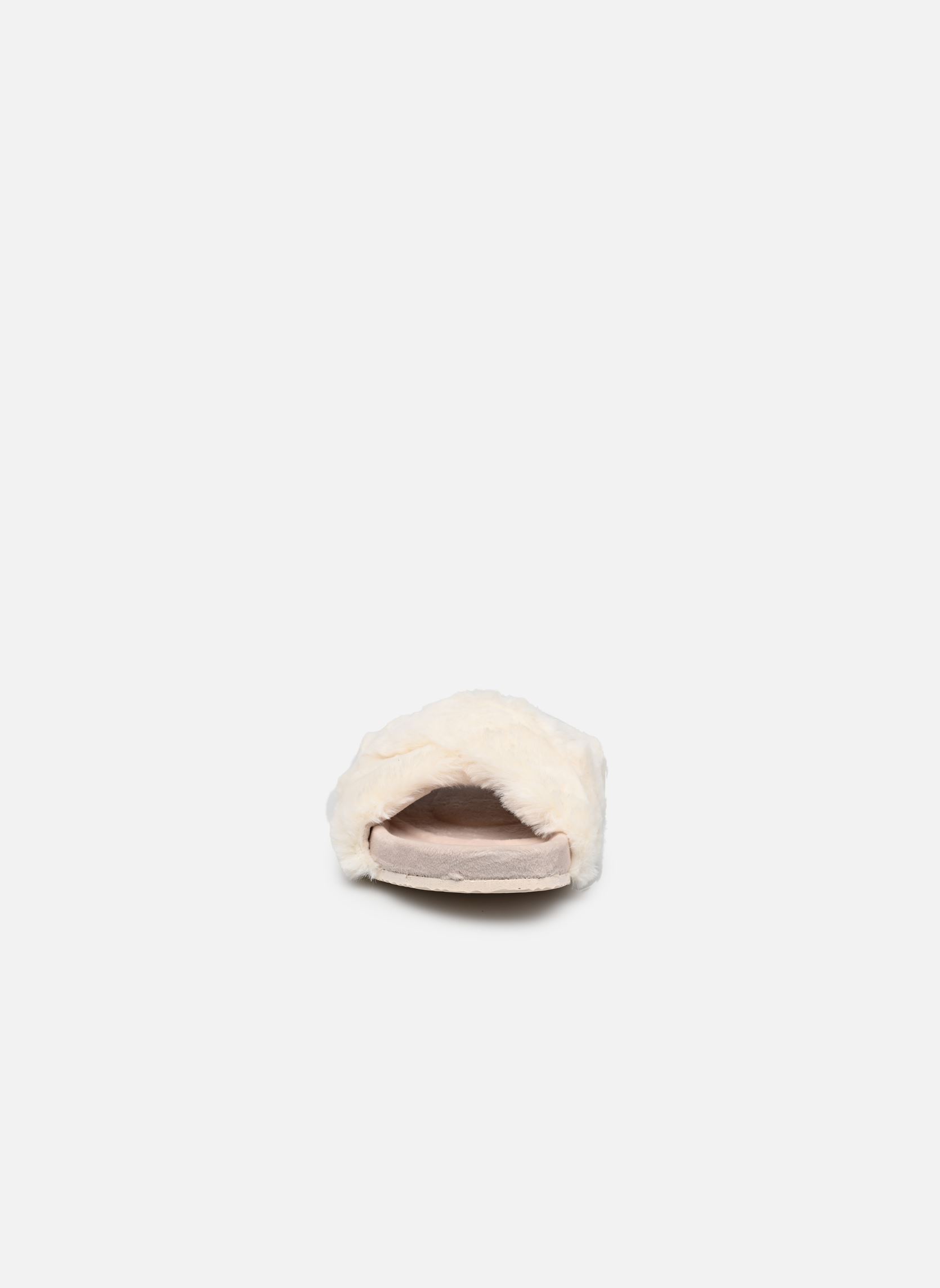 Hausschuhe Eleonore Cross Band Slide W damen beige Polo Ralph Lauren Hausschuhe Eleonore Cross Band Slide W damen beige Cream Plush Faux Fur