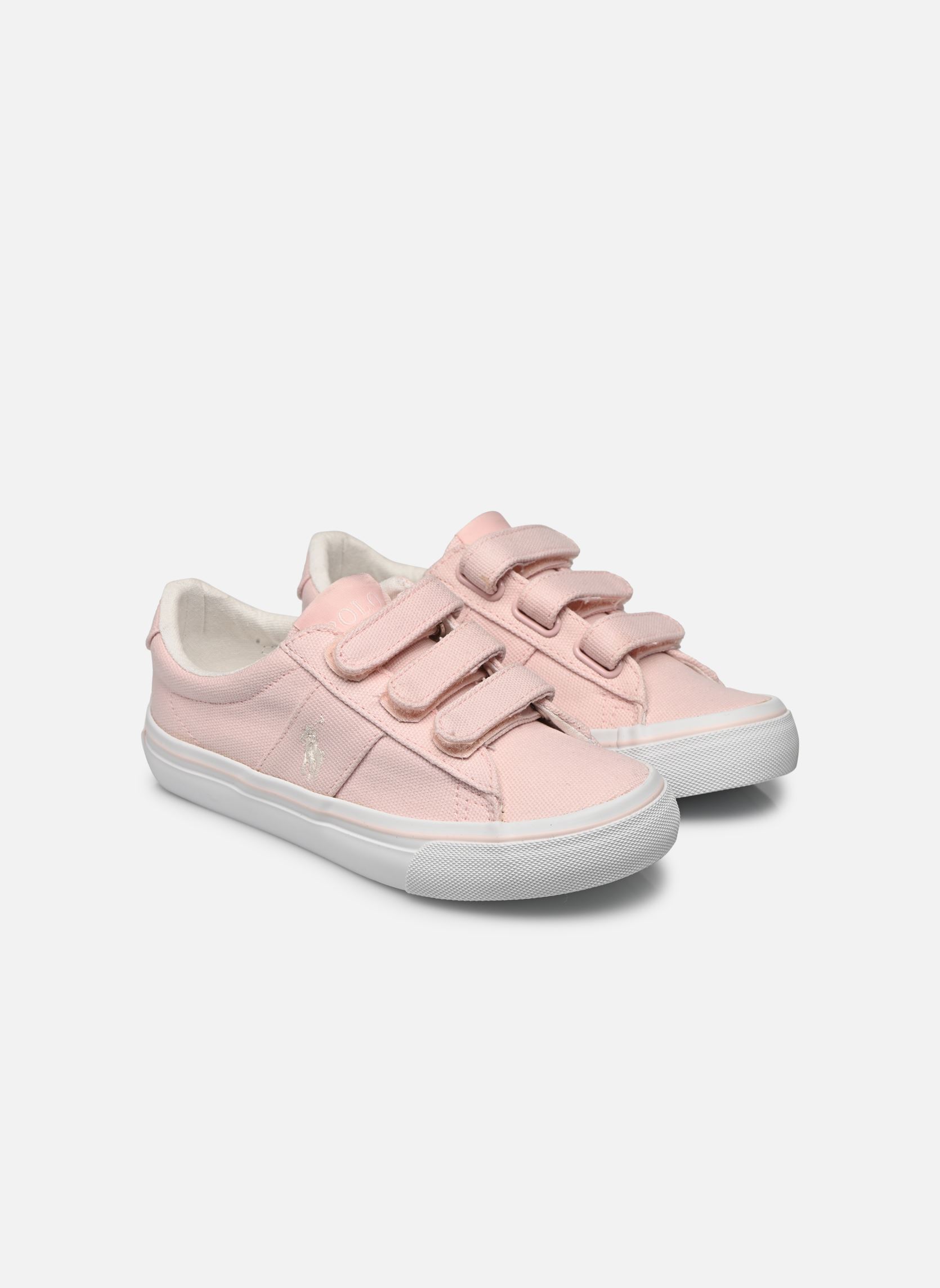 Baskets basses Sayer EZ fille rose Polo Ralph Lauren Baskets basses Sayer EZ fille rose LIGHT PINK CANVAS W/ PAPERWHIT