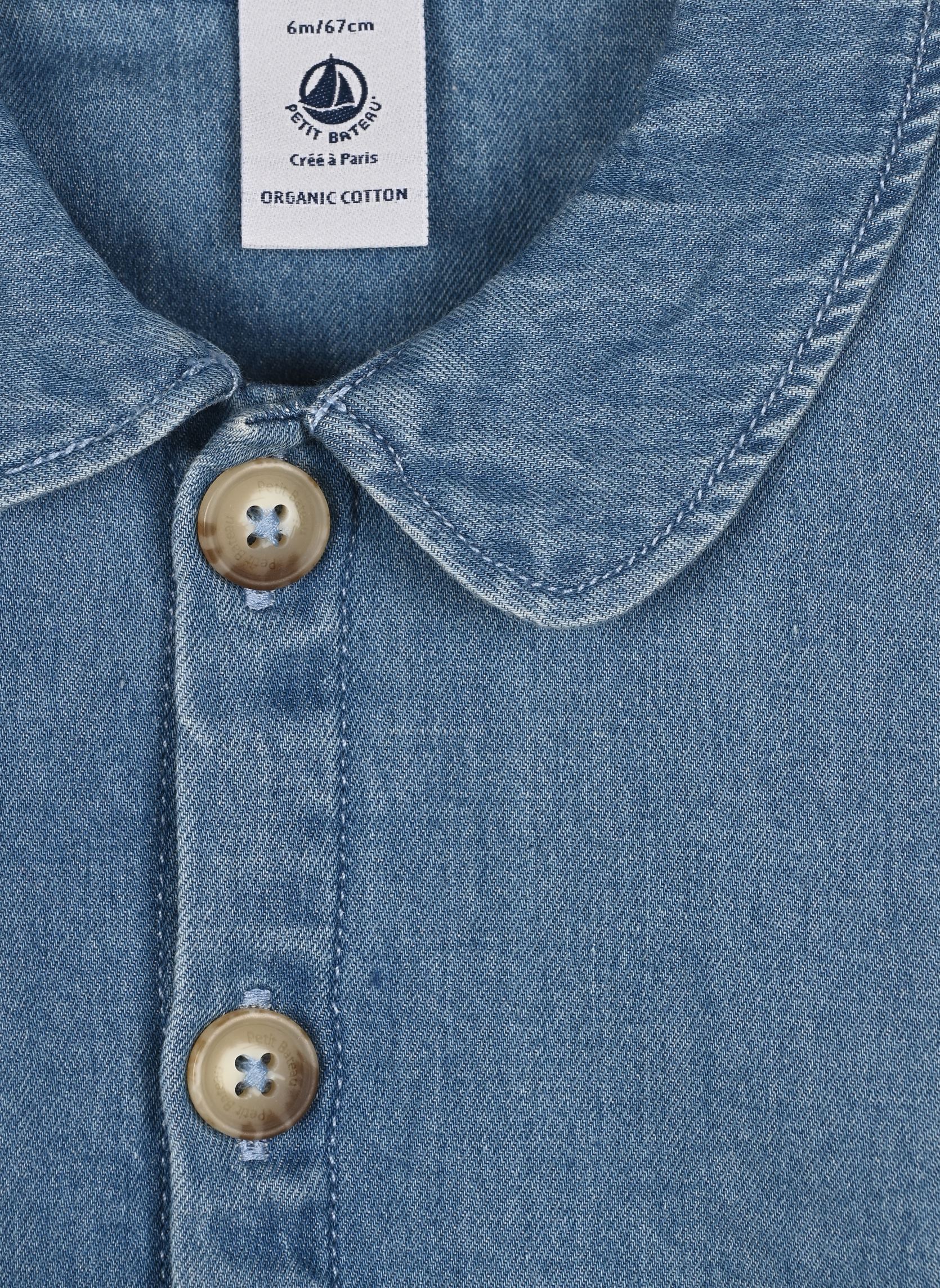 Jacken Beaune - Veste - Bébé Fille mädchen blau Petit Bateau Jacken Beaune - Veste - Bébé Fille mädchen blau DENIM CLAIR