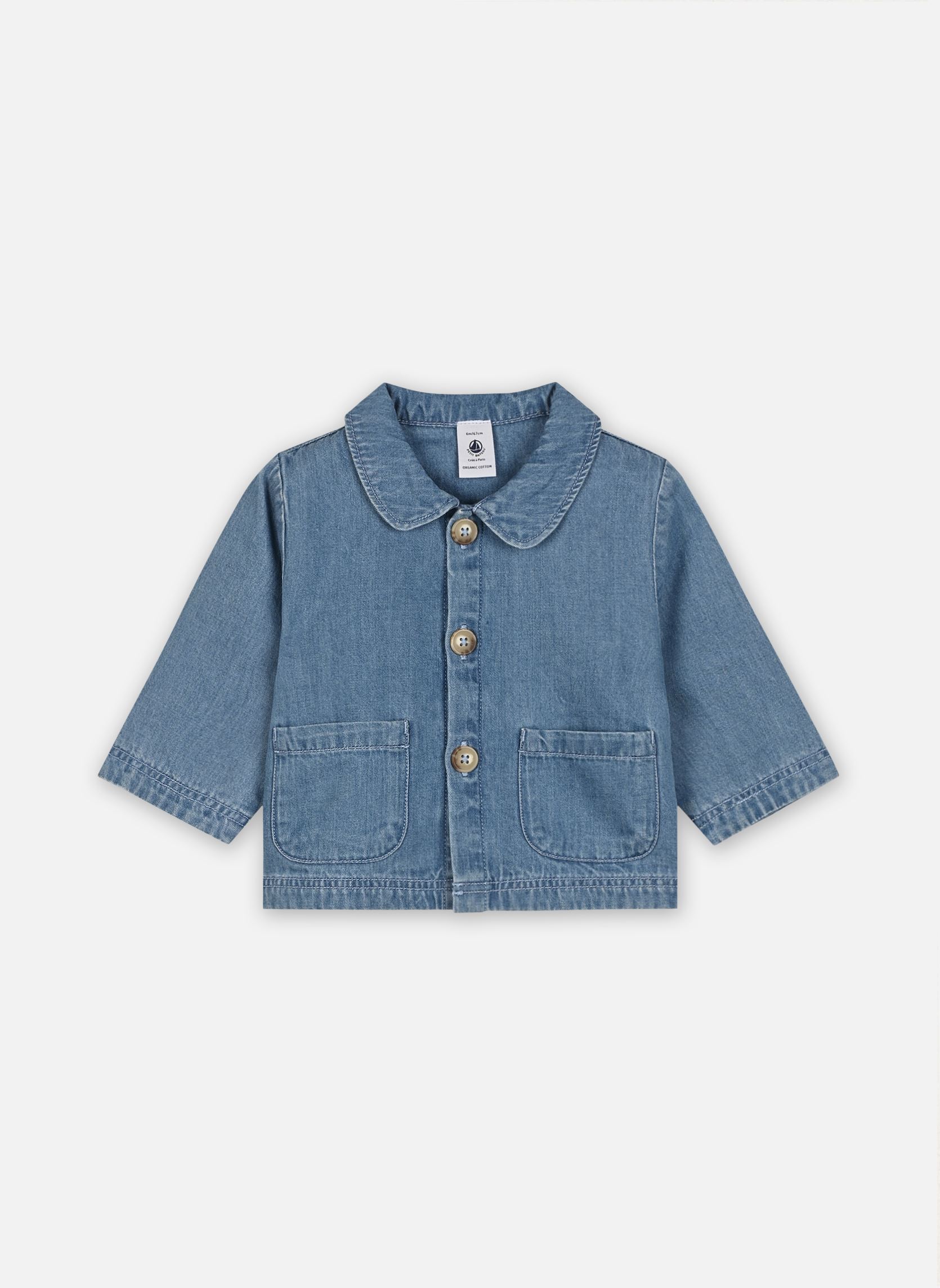 Jacken Beaune - Veste - Bébé Fille mädchen blau Petit Bateau Jacken Beaune - Veste - Bébé Fille mädchen blau DENIM CLAIR