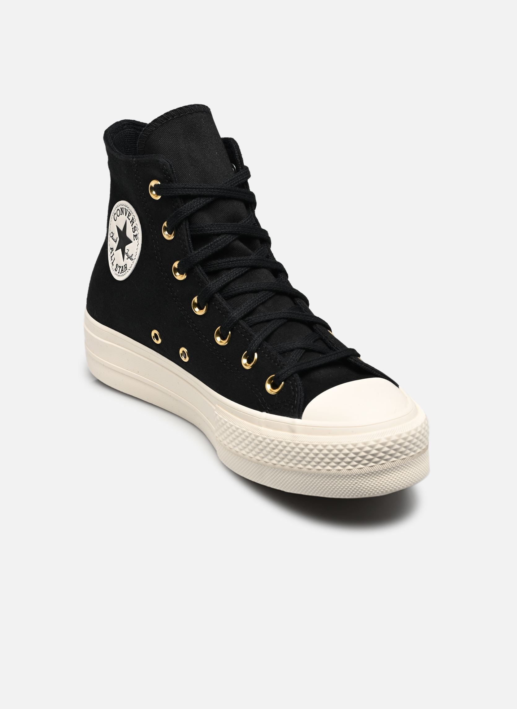 Baskets toile Chuck Taylor All Star Lift Hi femme noir Converse Baskets toile Chuck Taylor All Star Lift Hi femme noir BLACK/BLACK/EGRET