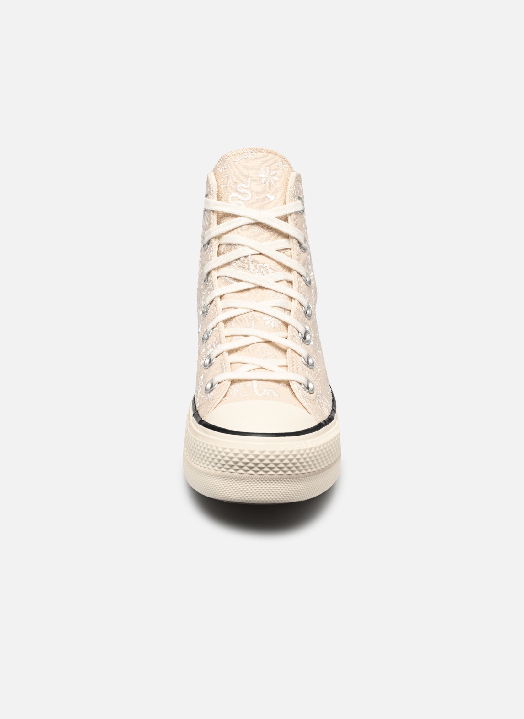 Baskets toile Chuck Taylor All Star Lift Hi femme blanc Converse Baskets toile Chuck Taylor All Star Lift Hi femme blanc NATURAL IVORY/EGRET/BLACK