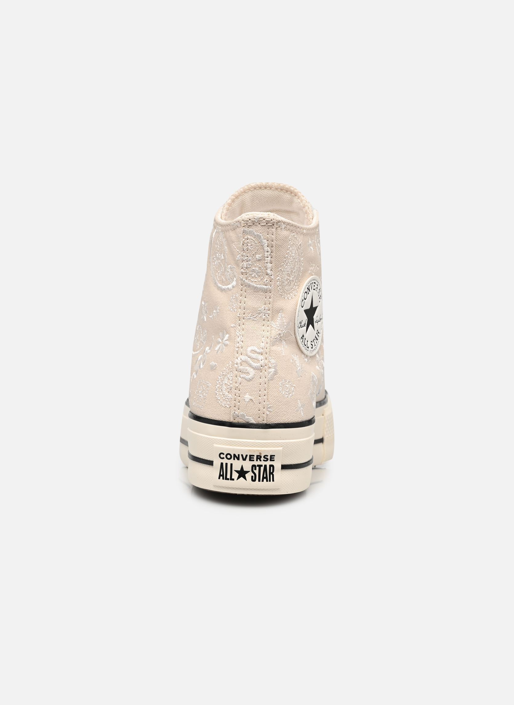Baskets toile Chuck Taylor All Star Lift Hi femme blanc Converse Baskets toile Chuck Taylor All Star Lift Hi femme blanc NATURAL IVORY/EGRET/BLACK