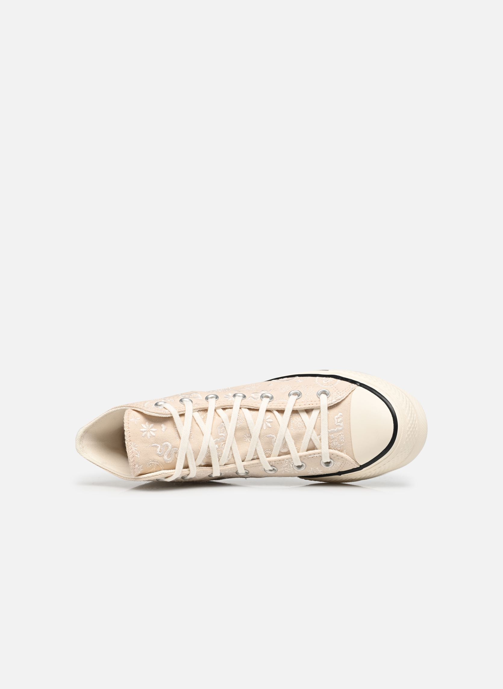 Baskets toile Chuck Taylor All Star Lift Hi femme blanc Converse Baskets toile Chuck Taylor All Star Lift Hi femme blanc NATURAL IVORY/EGRET/BLACK