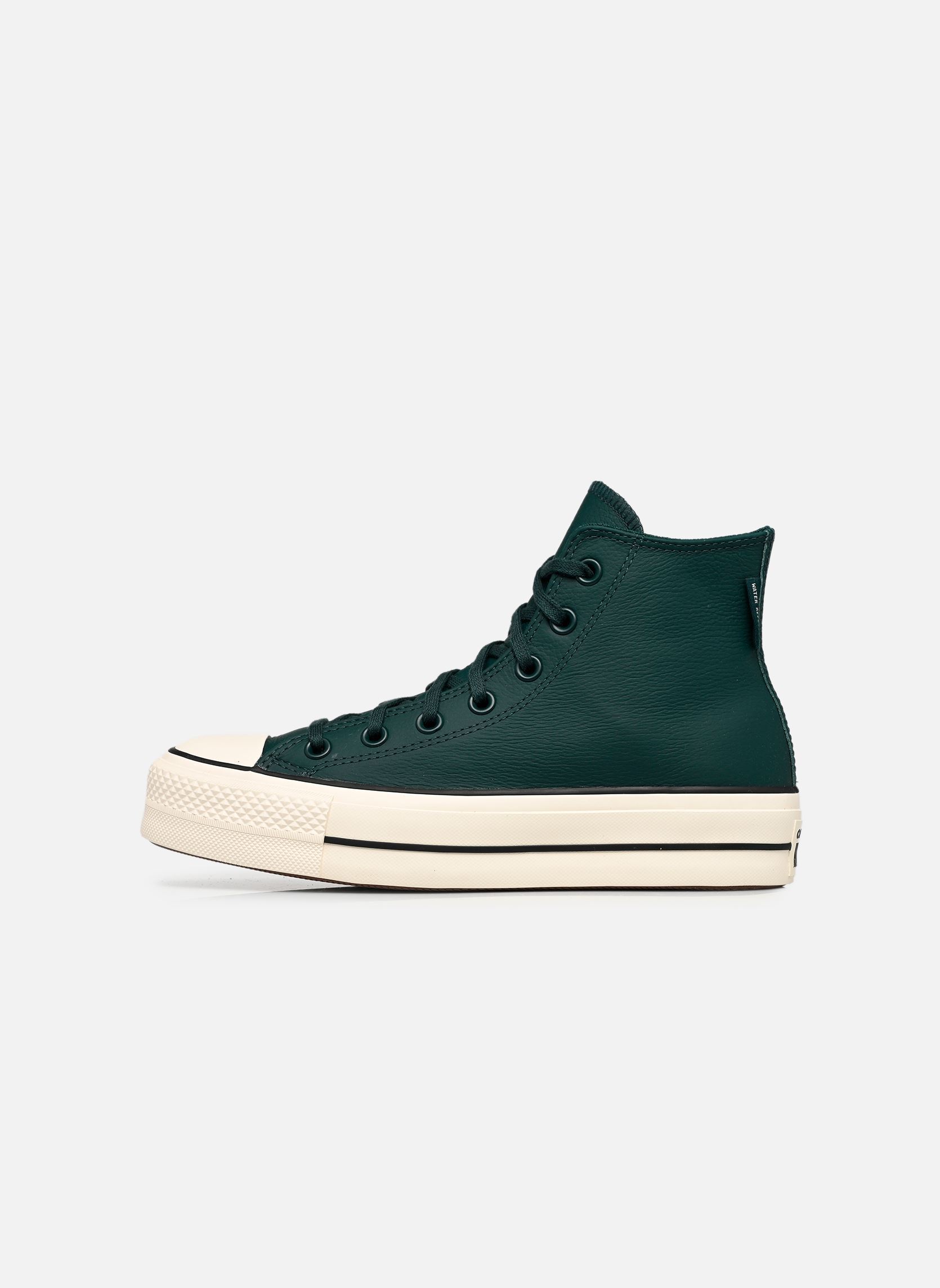 Baskets toile Chuck Taylor All Star Lift Hi femme vert Converse Baskets toile Chuck Taylor All Star Lift Hi femme vert STEELY PINE/EGRET/BLACK