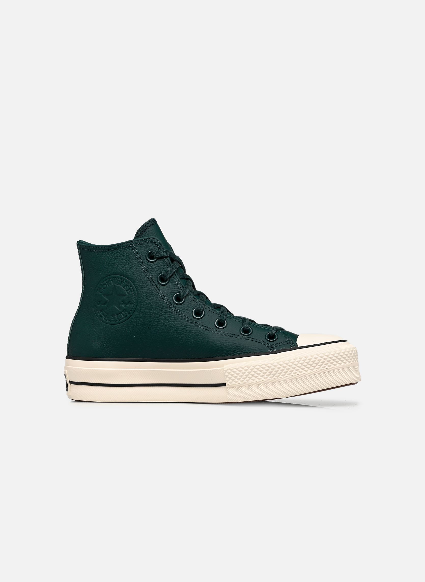 Baskets toile Chuck Taylor All Star Lift Hi femme vert Converse Baskets toile Chuck Taylor All Star Lift Hi femme vert STEELY PINE/EGRET/BLACK