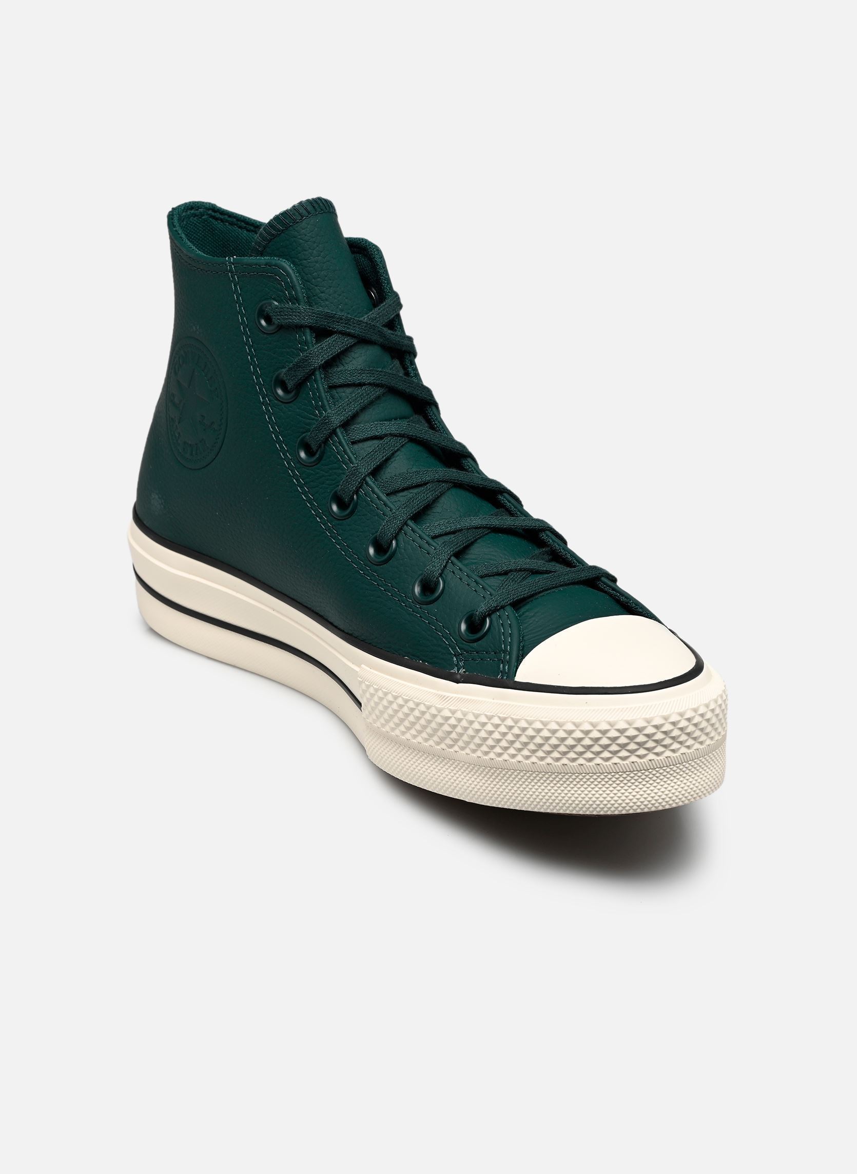 Baskets toile Chuck Taylor All Star Lift Hi femme vert Converse Baskets toile Chuck Taylor All Star Lift Hi femme vert STEELY PINE/EGRET/BLACK
