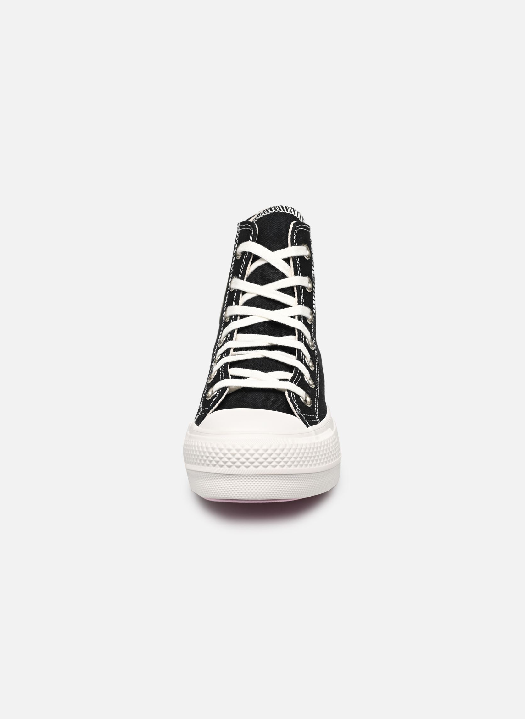 Sneakers di tela Chuck Taylor All Star Lift Hi donna nero Converse Sneakers di tela Chuck Taylor All Star Lift Hi donna nero BLACK/WINTAGE WHITE