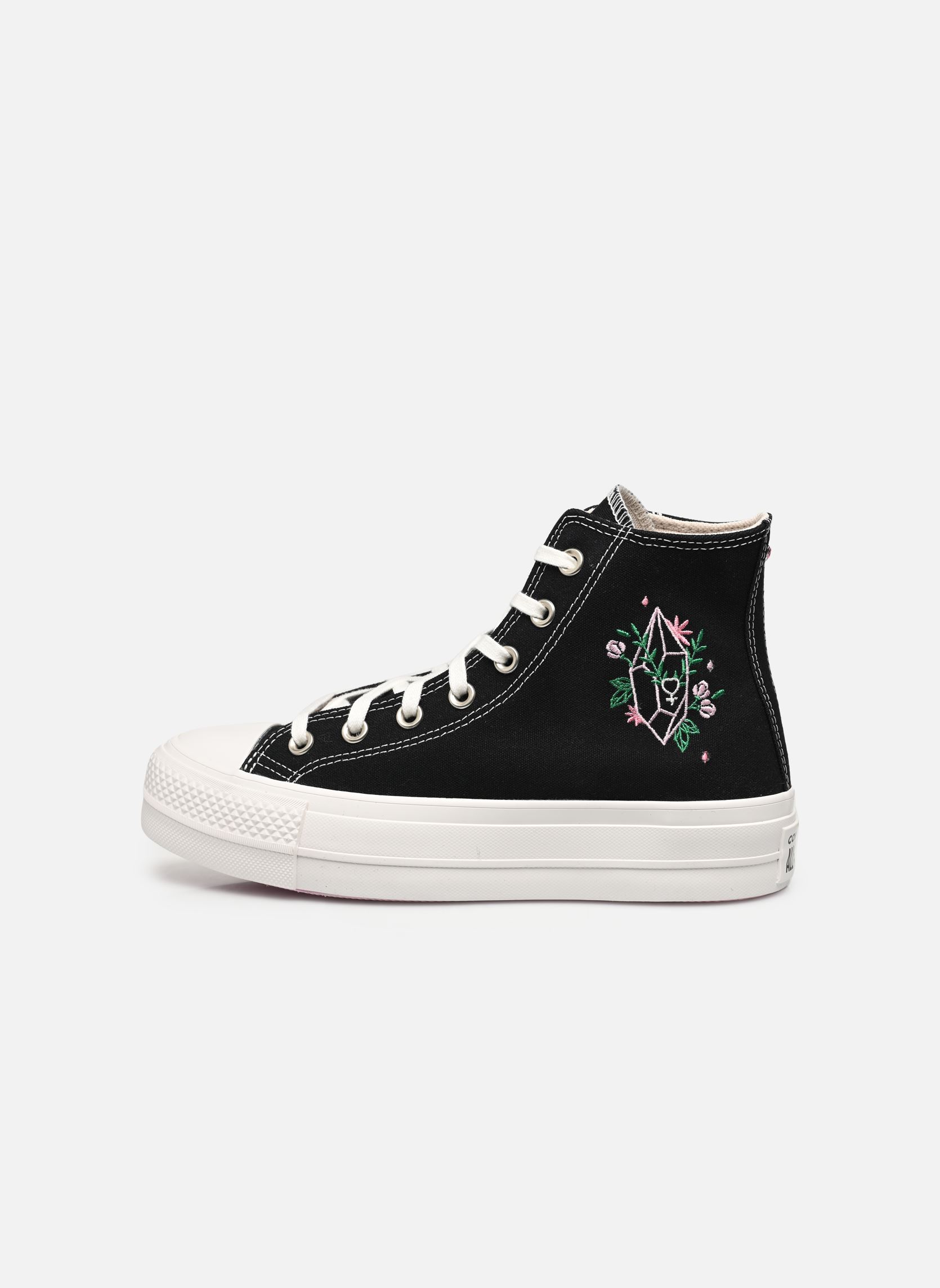 Sneakers di tela Chuck Taylor All Star Lift Hi donna nero Converse Sneakers di tela Chuck Taylor All Star Lift Hi donna nero BLACK/WINTAGE WHITE