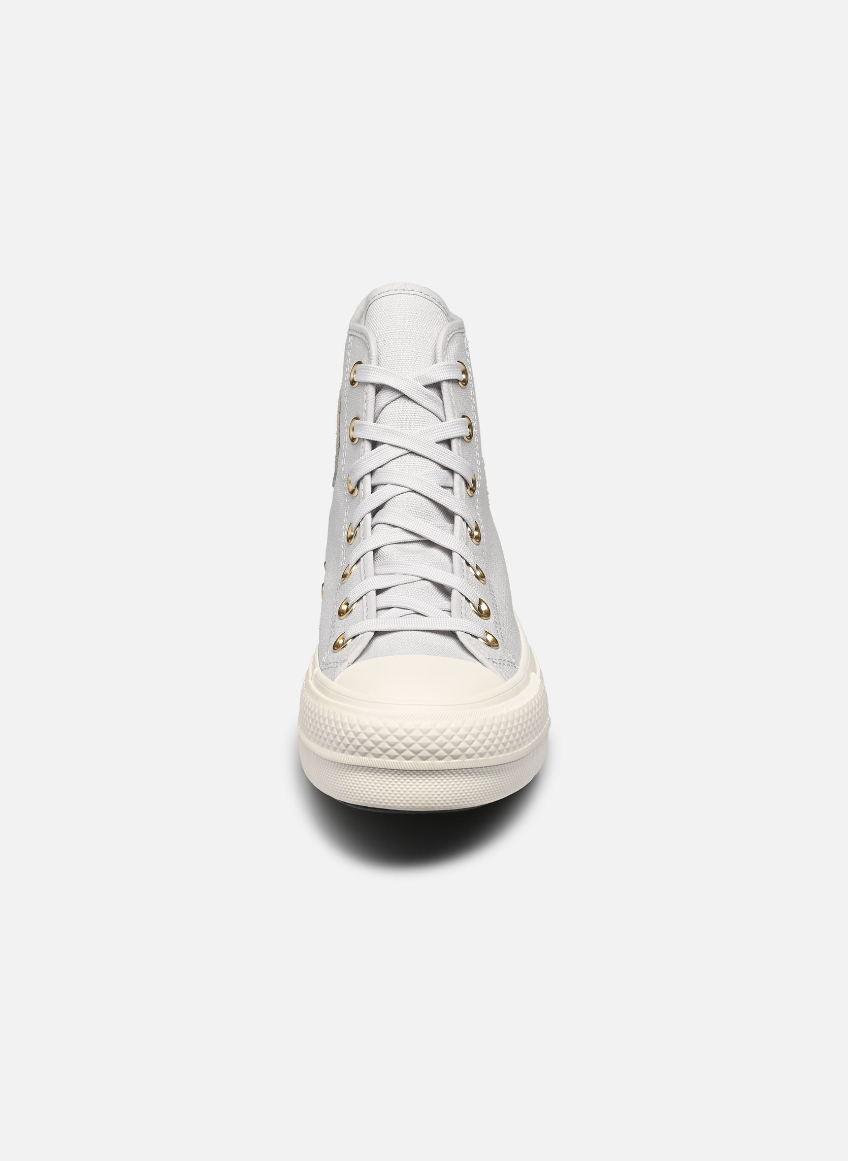Sneakers di tela Chuck Taylor All Star Lift Hi donna grigio Converse Sneakers di tela Chuck Taylor All Star Lift Hi donna grigio BARELY GREY/EGRET/GOLD